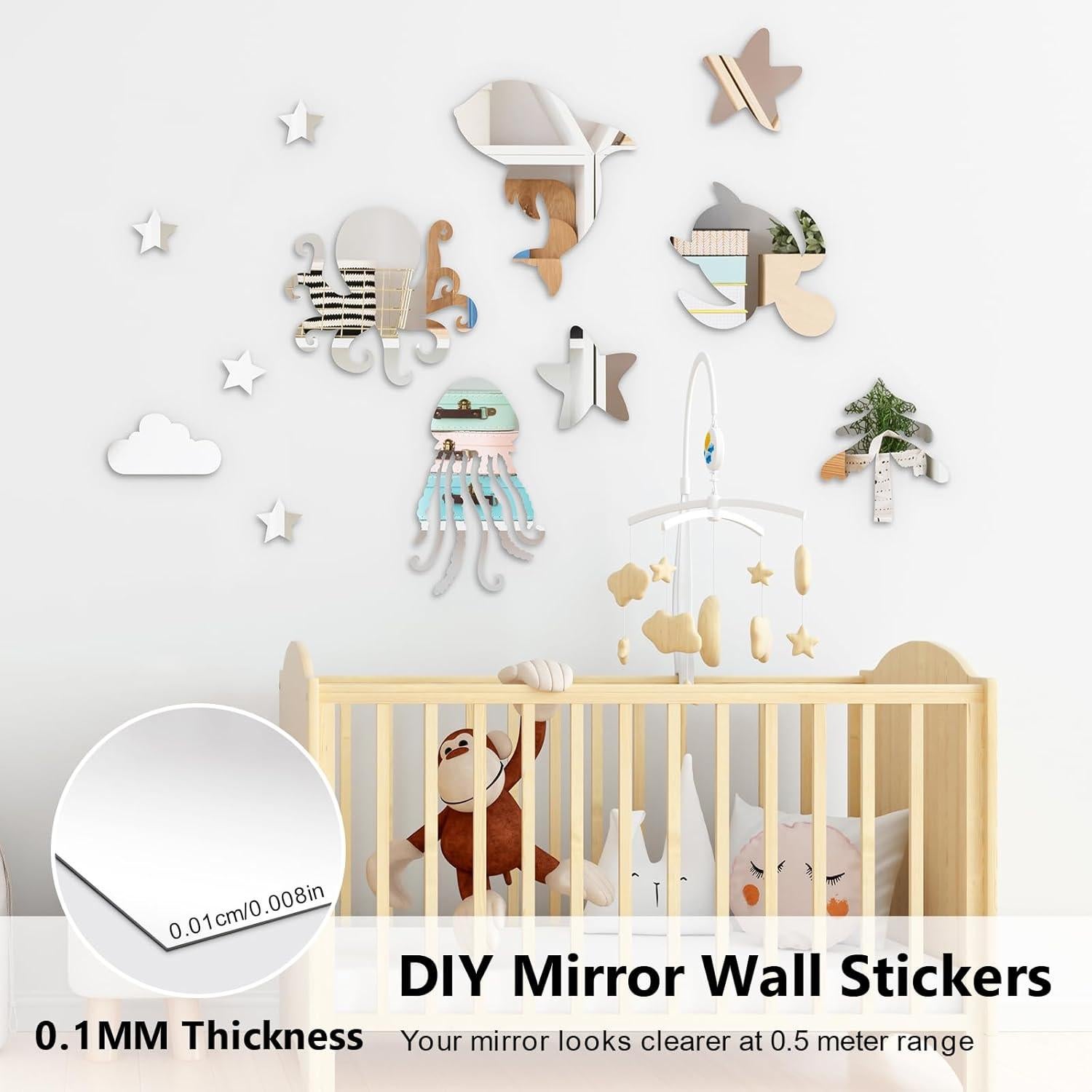 12 Azulejos de Espejo Acrílico Shiftshade 30.48x30.48 cm