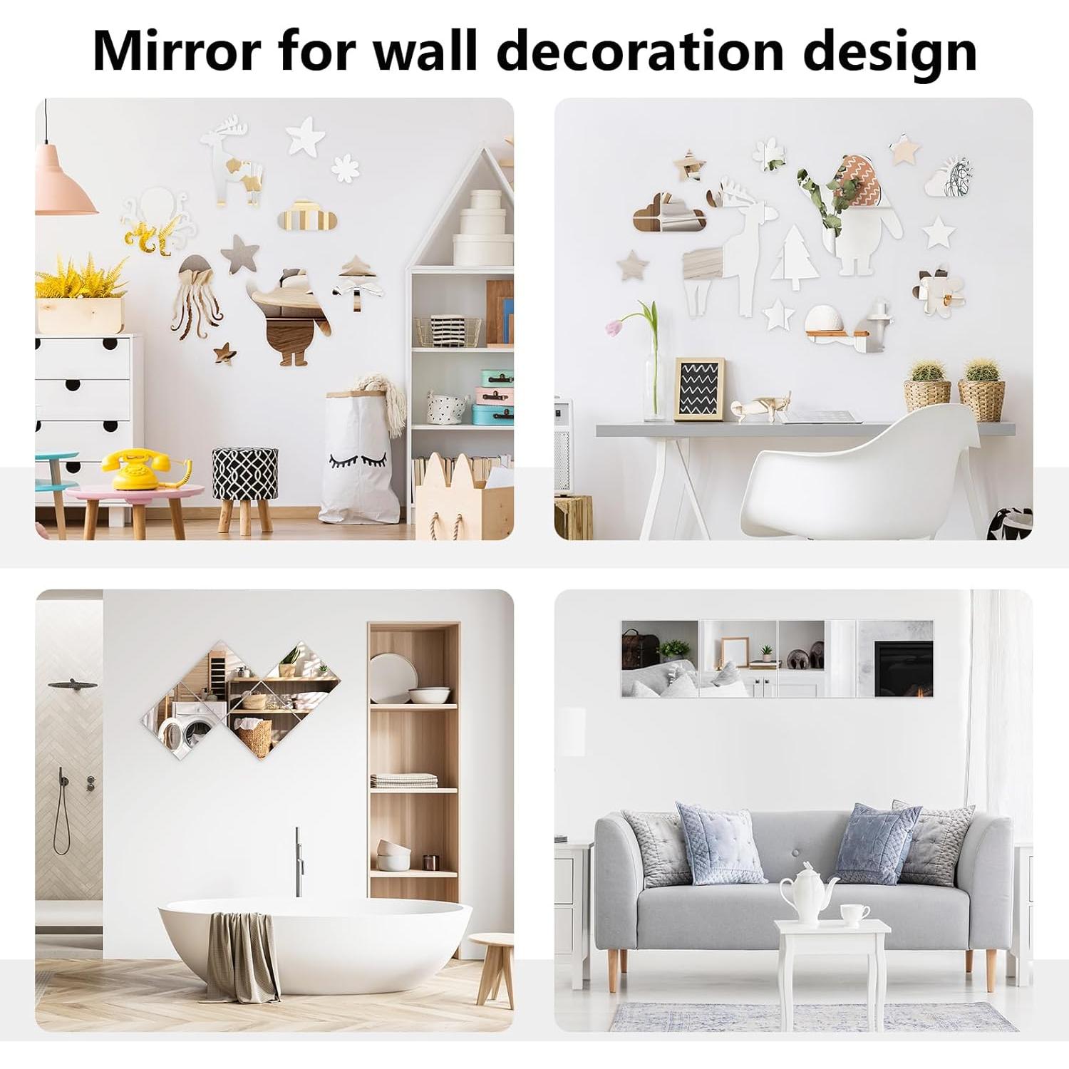 12 Azulejos de Espejo Acrílico Shiftshade 30.48x30.48 cm