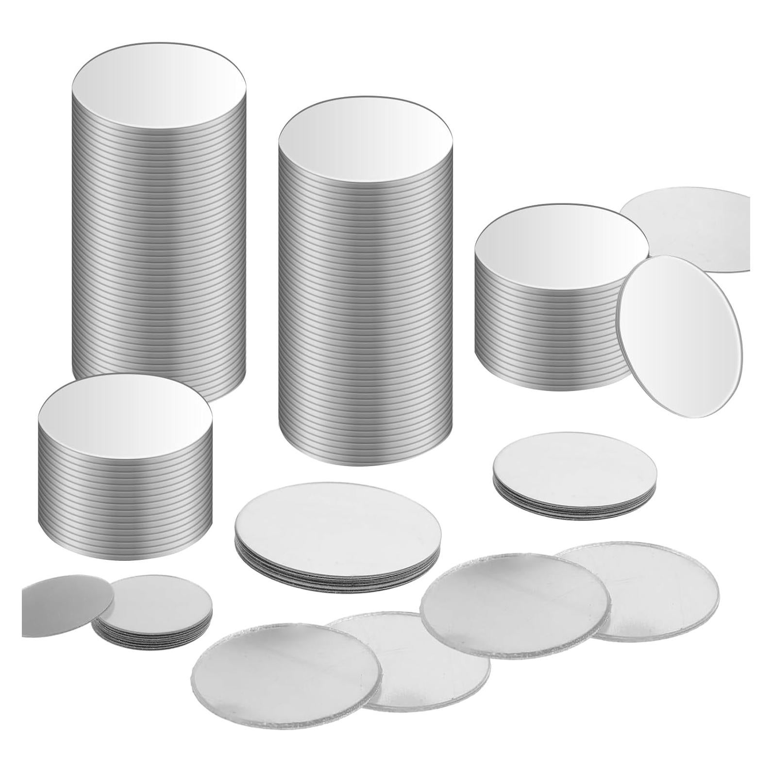 Set 40 Espejos Adhesivos Redondos Acrílicos Tucnoeu 2.5-7.5cm