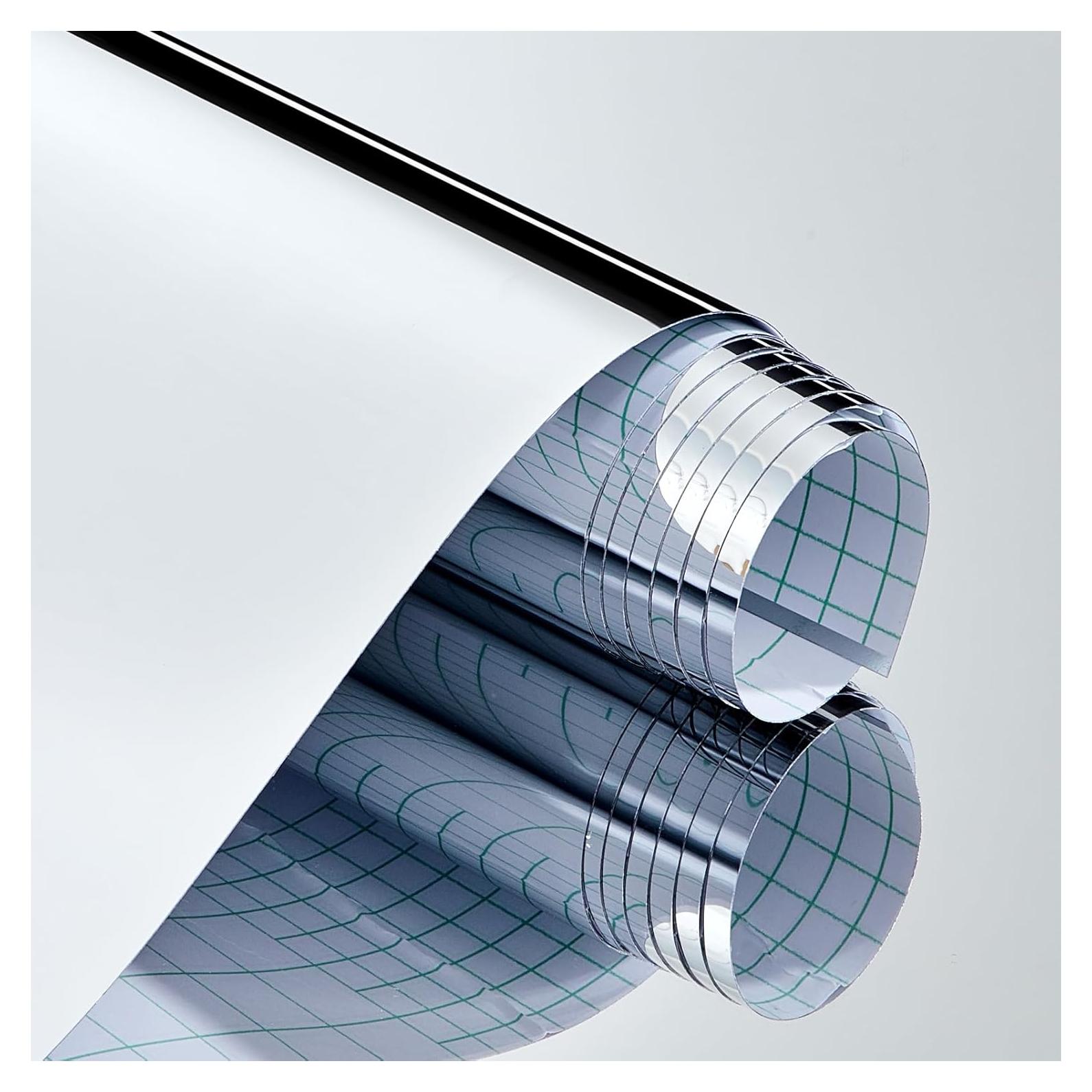 Pegatinas de Espejo Autoadhesivas Wenqik 30x200 cm Plata