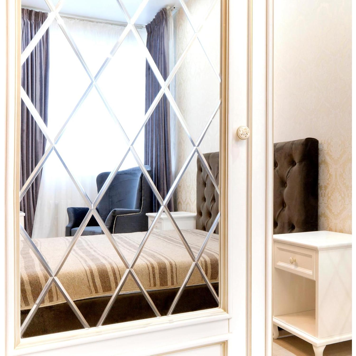 Pegatinas de Espejo Autoadhesivas Wenqik 30x200 cm Plata