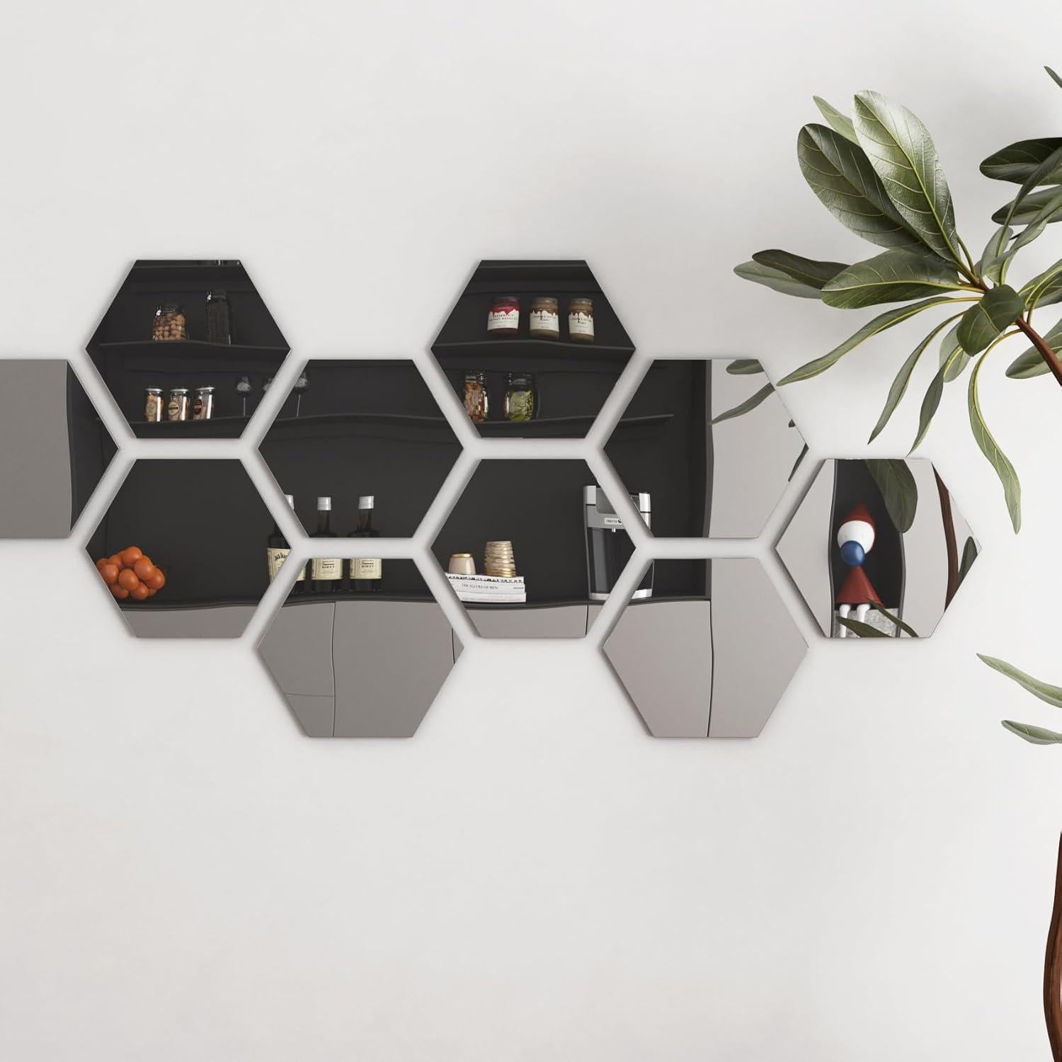 Pegatinas de Espejo Autoadhesivas LaCheery 40.13x203.2 cm