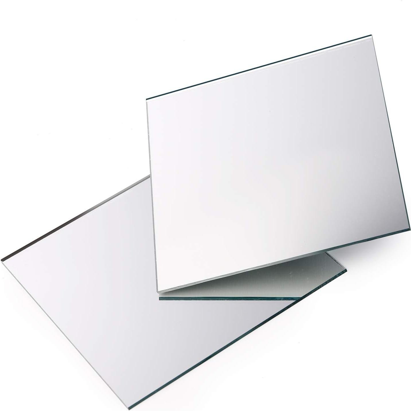 Paquete de 50 Azulejos de Espejo Cuadrados Suwimut 10x10 cm