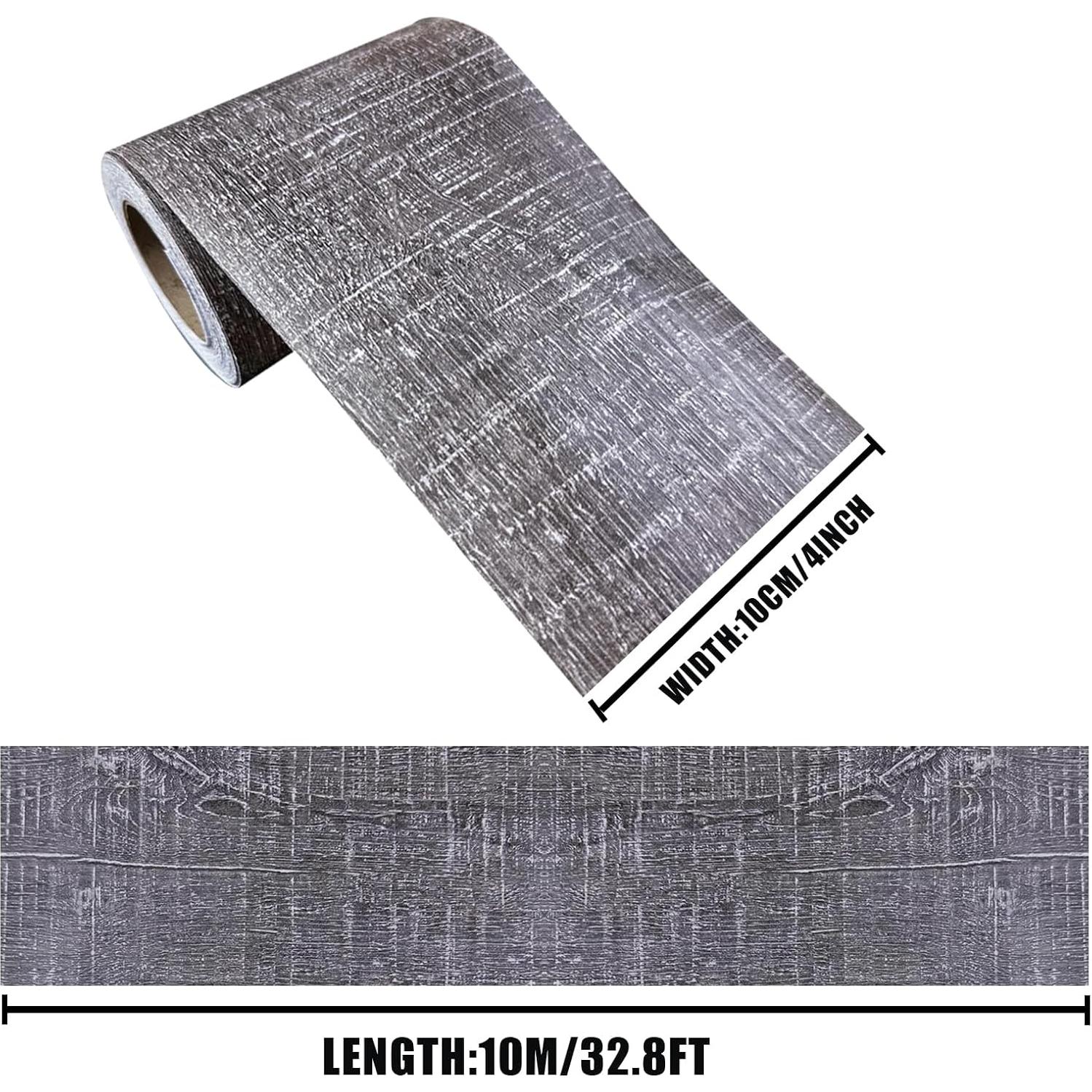 Papel Tapiz Autoadhesivo Yija 10.16x100.08cm Gris Madera