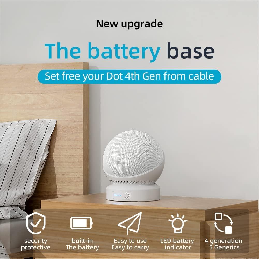 Base de batería portátil Liboer para Echo Dot 5 y Homepod Mini