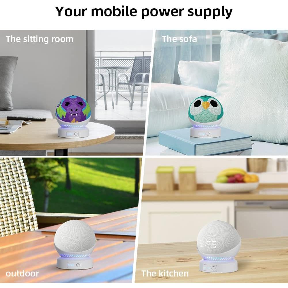 Base de batería portátil Liboer para Echo Dot 5 y Homepod Mini