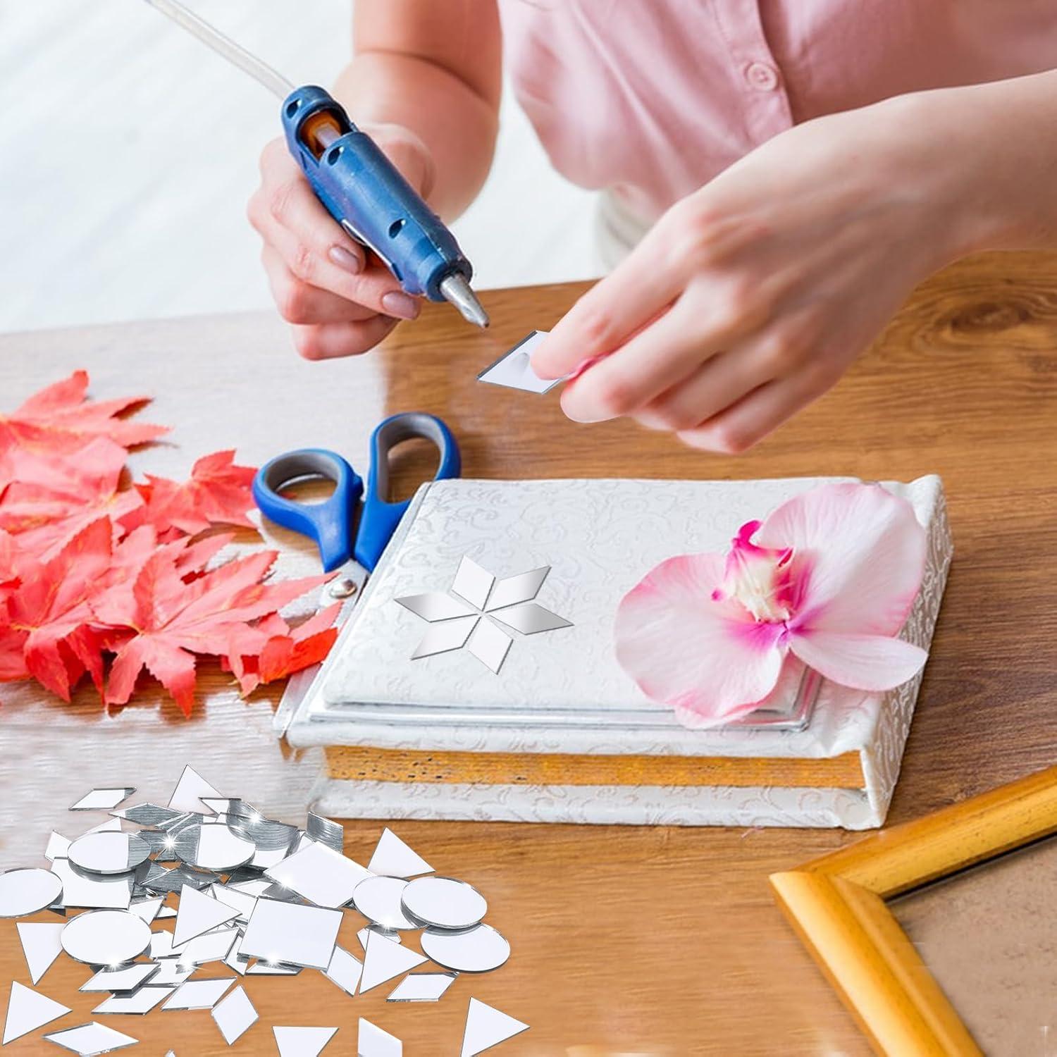 120 Espejos de Vidrio para Manualidades Piriuuo 2.54 cm