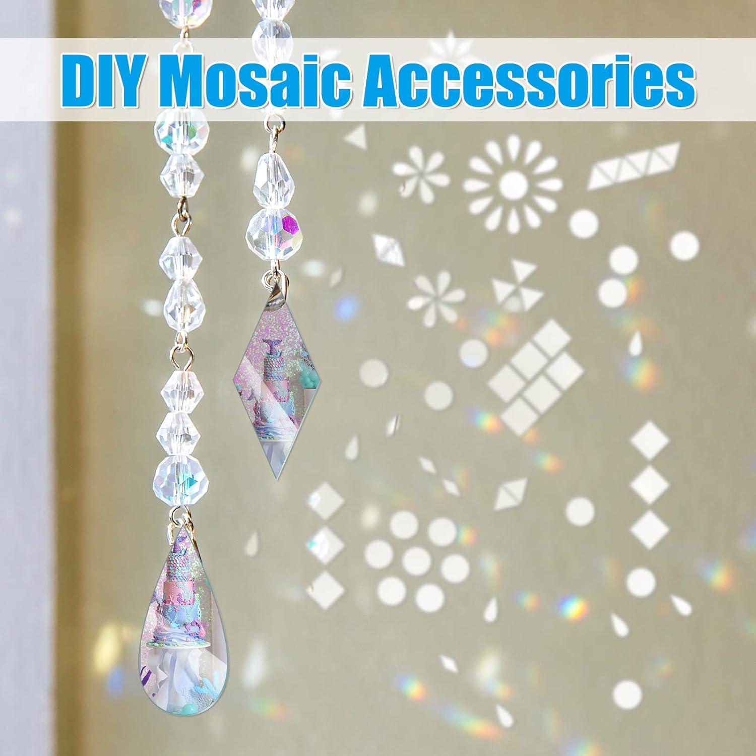 500 Piezas de Espejo Sintuff para Manualidades - 5 Formas