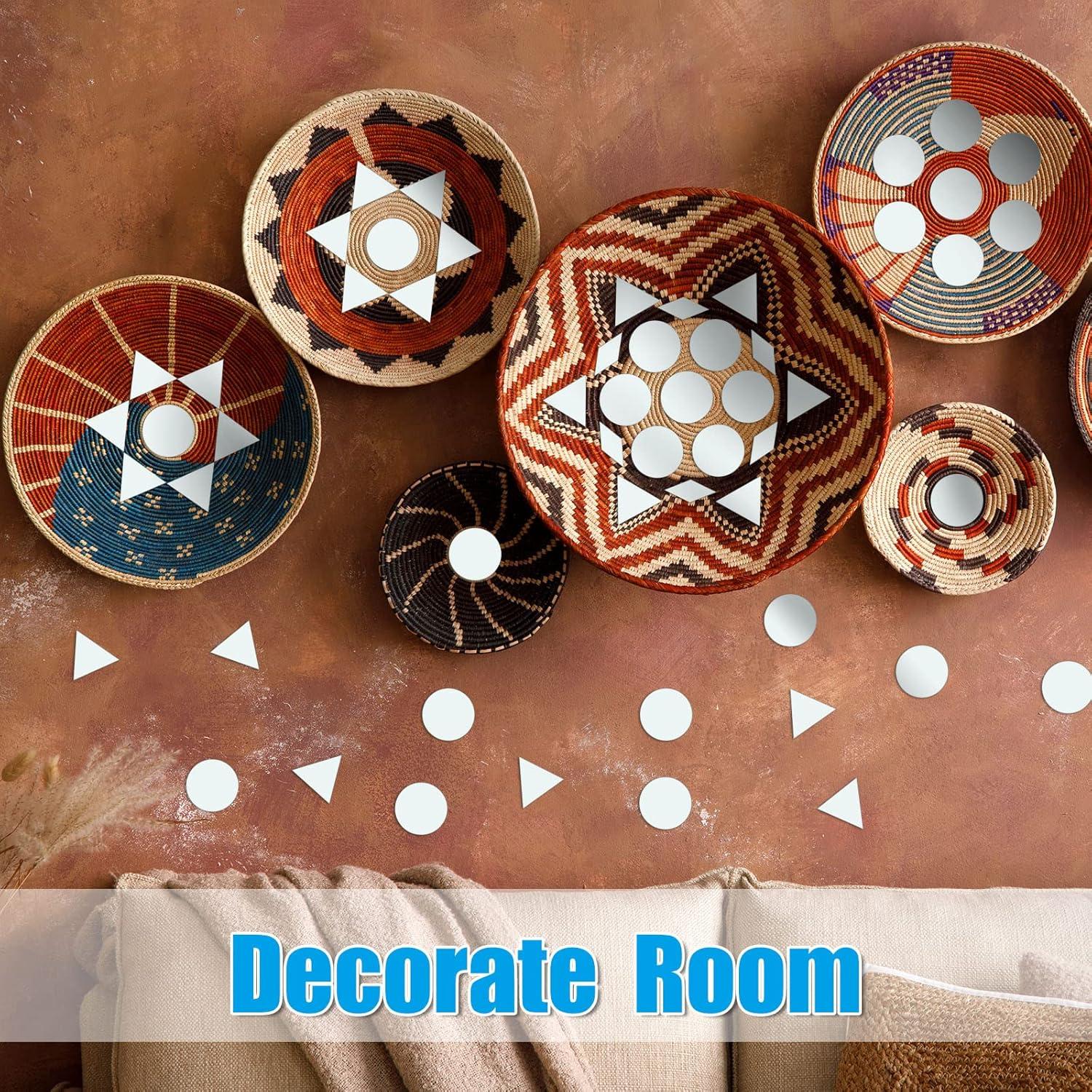 500 Piezas de Espejo Sintuff para Manualidades - 5 Formas