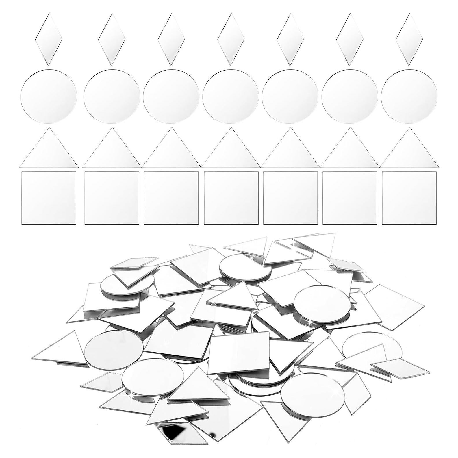 120 Espejos Mini Autoadhesivos DIVINA VITAE para Manualidades