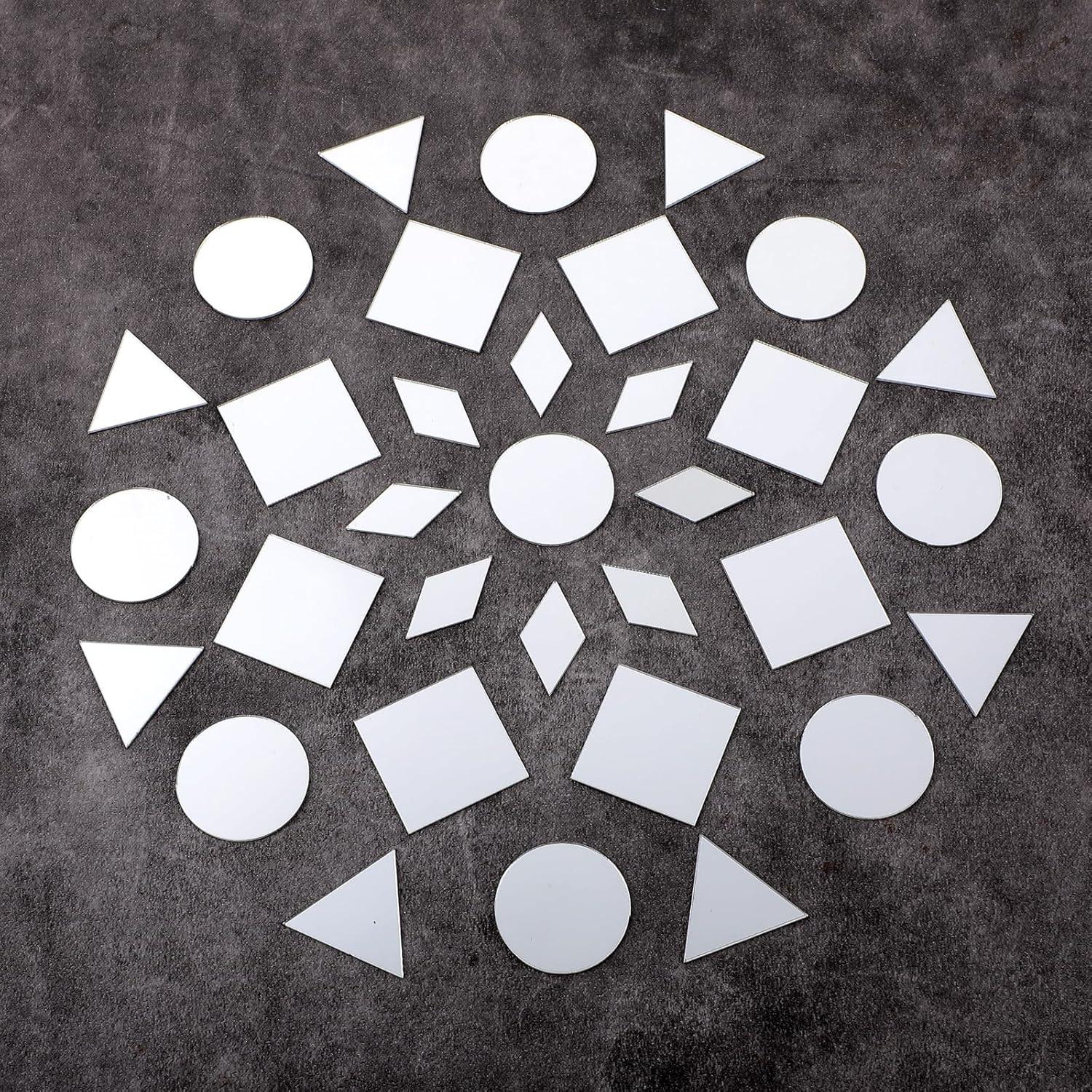 120 Espejos Mini Autoadhesivos DIVINA VITAE para Manualidades