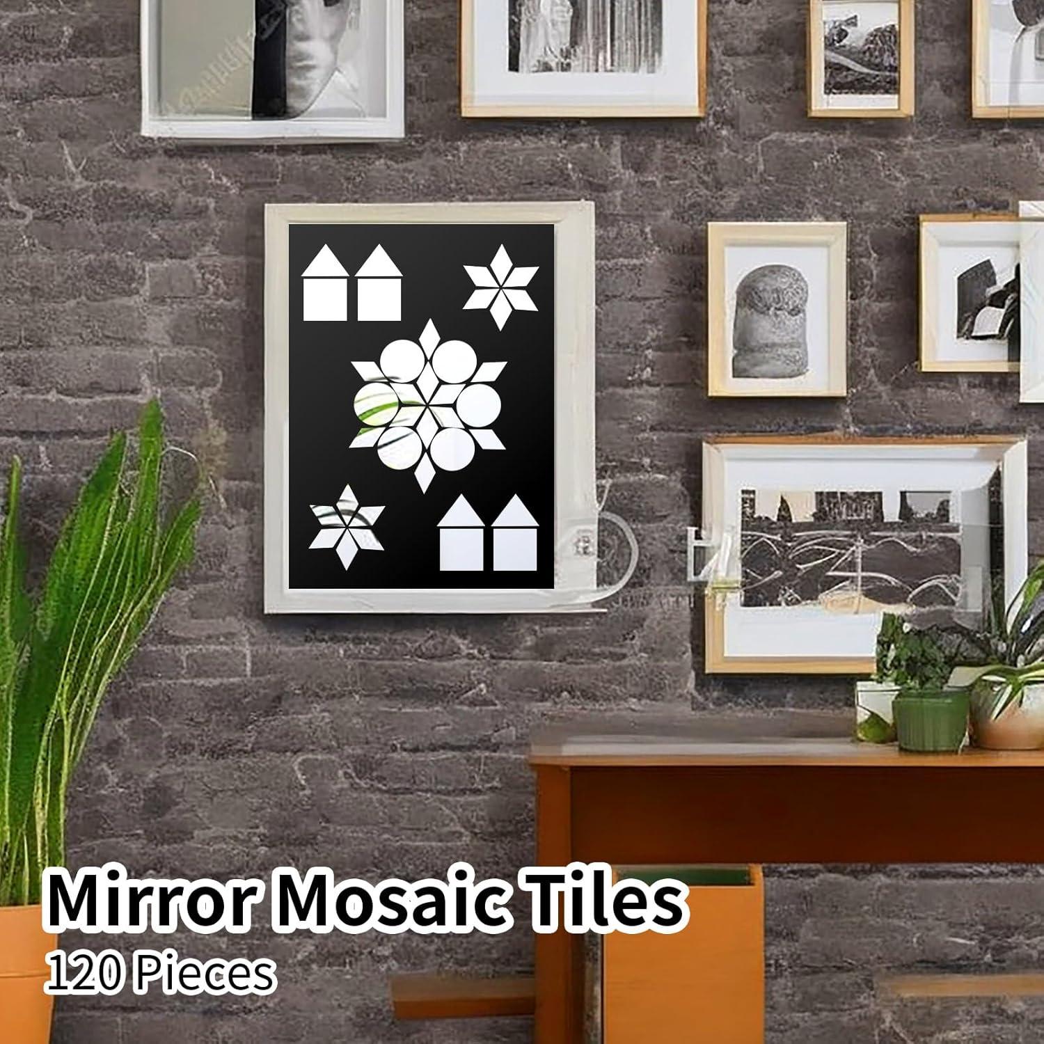 120 Espejos Mini Autoadhesivos DIVINA VITAE para Manualidades