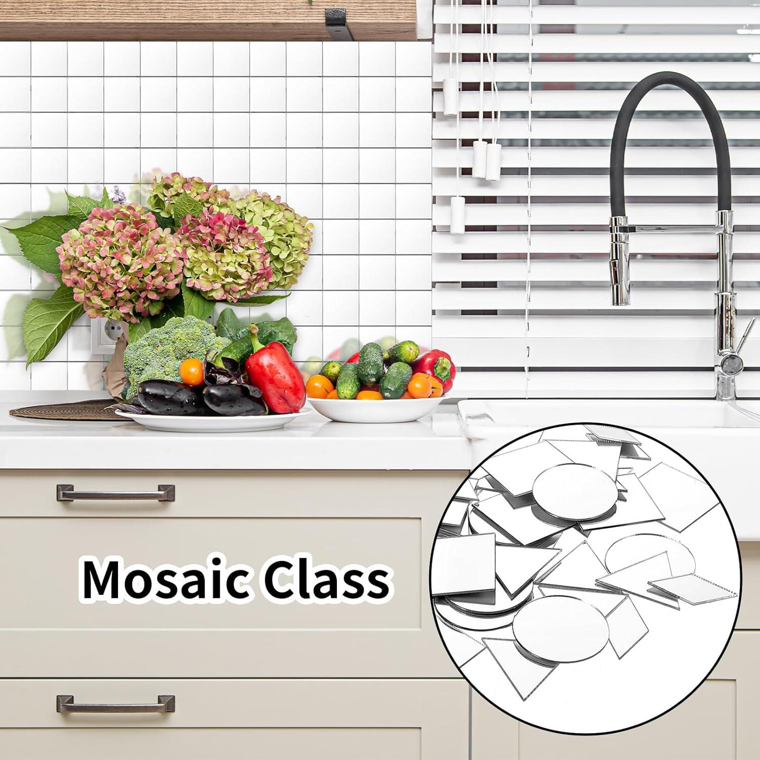 120 Espejos Mini Autoadhesivos DIVINA VITAE para Manualidades