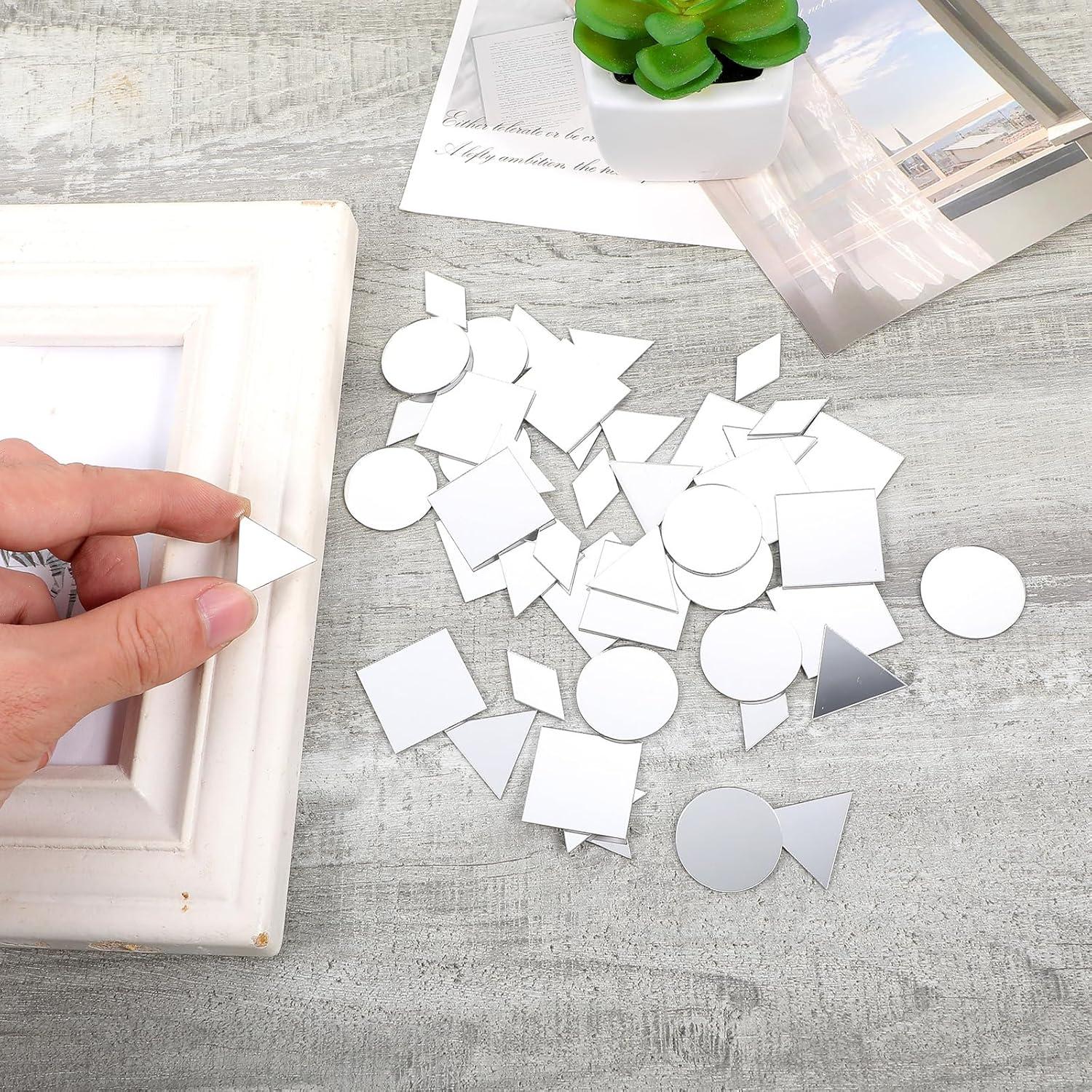 120 Espejos Mini Autoadhesivos DIVINA VITAE para Manualidades