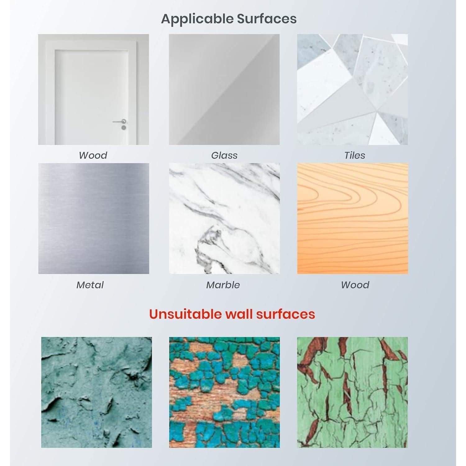 Hojas de Espejo Autoadhesivas Performore 10x15 cm - 12 Piezas