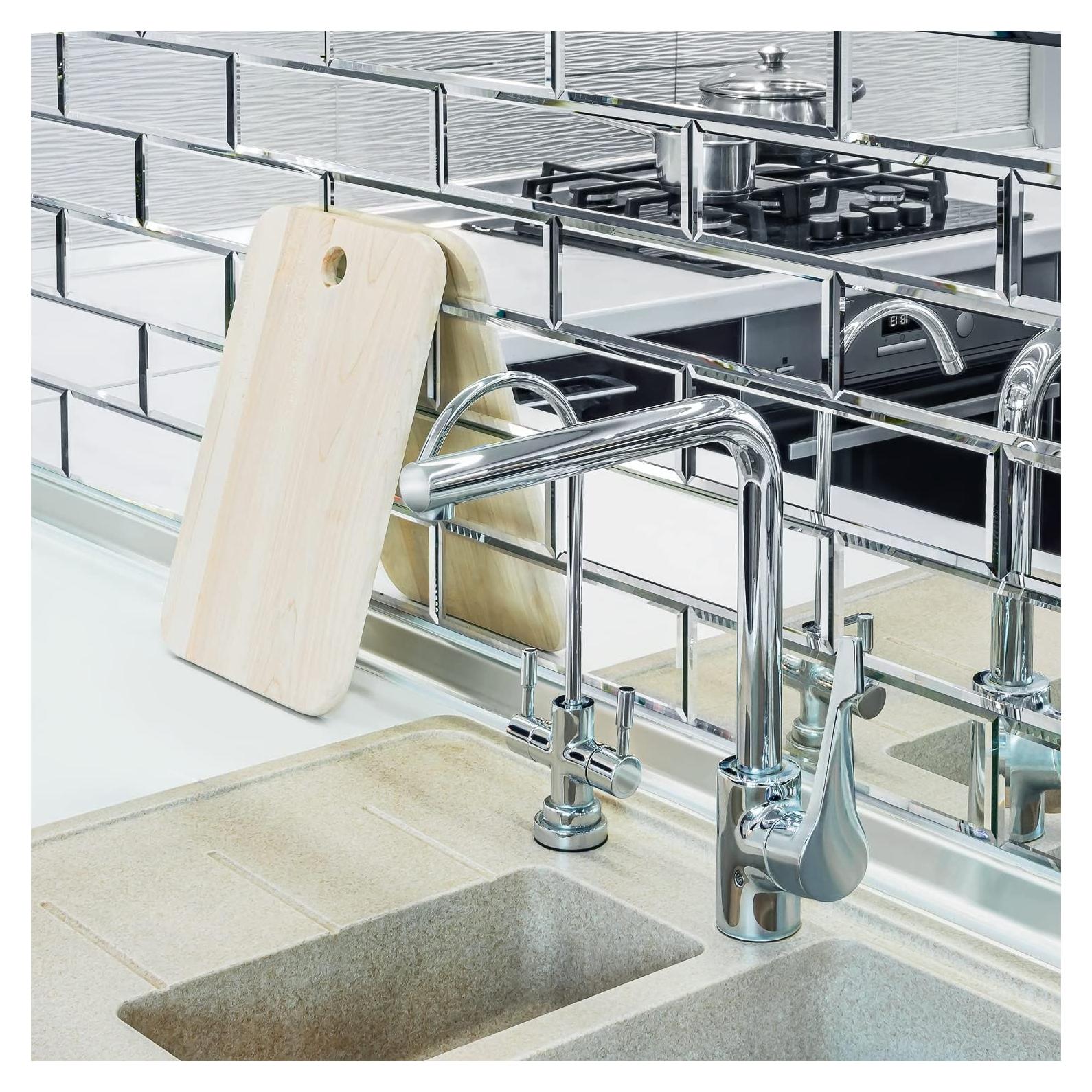 Azulejos de Espejo Biselados Tilebay 3x10 cm - 10 Piezas