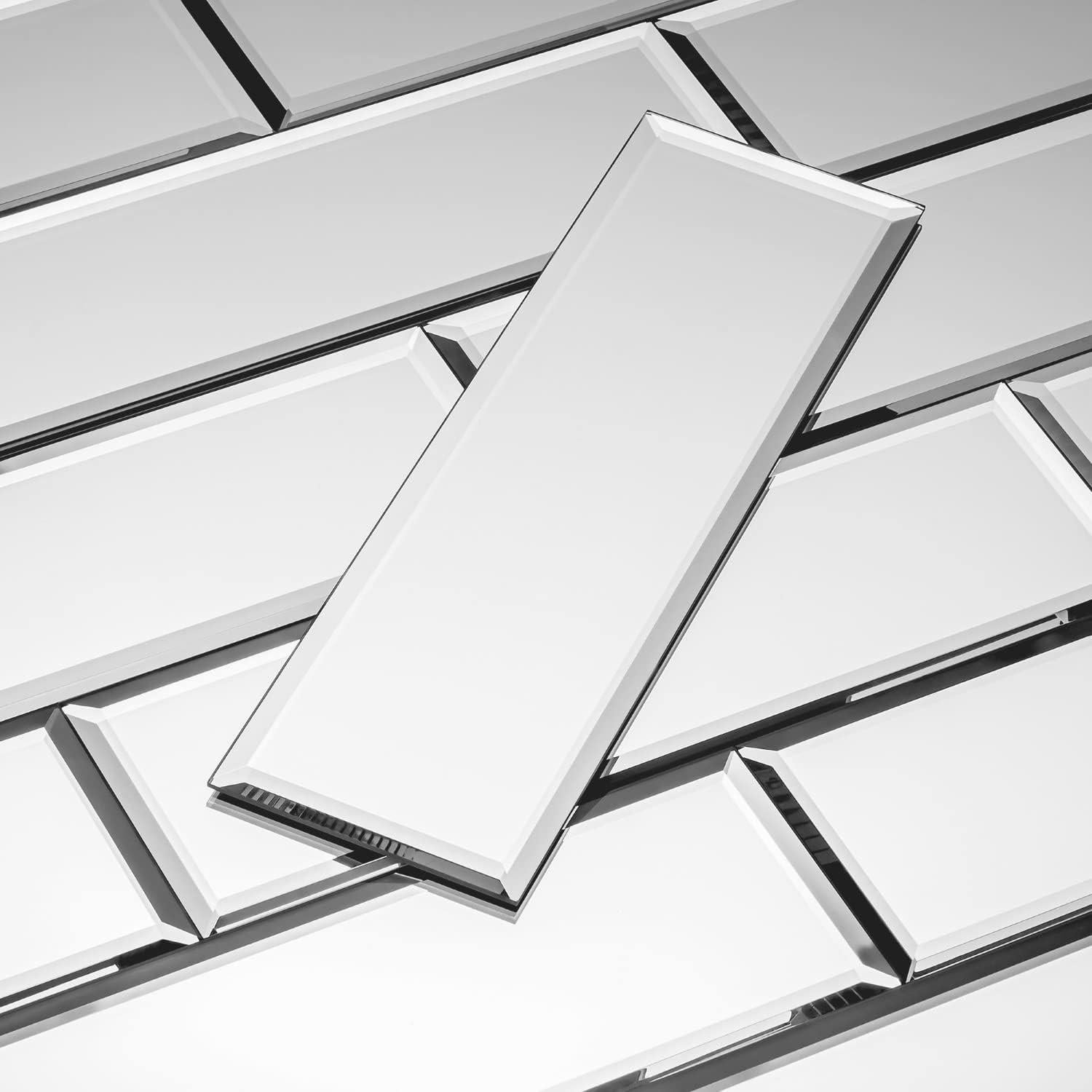 Azulejos de Espejo Biselados Tilebay 3x10 cm - 10 Piezas