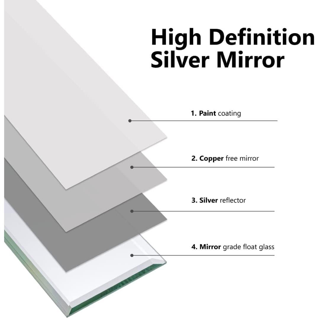 Azulejos de Espejo Biselados Tilebay 3x10 cm - 10 Piezas