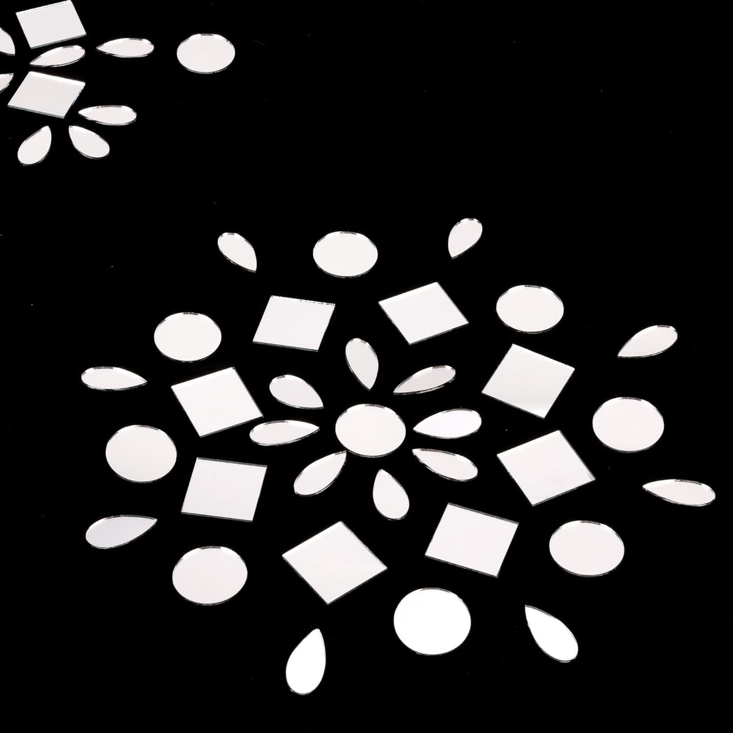 Azulejos de Mosaico PP OPOUNT 300 Piezas Espejo 2.54 cm