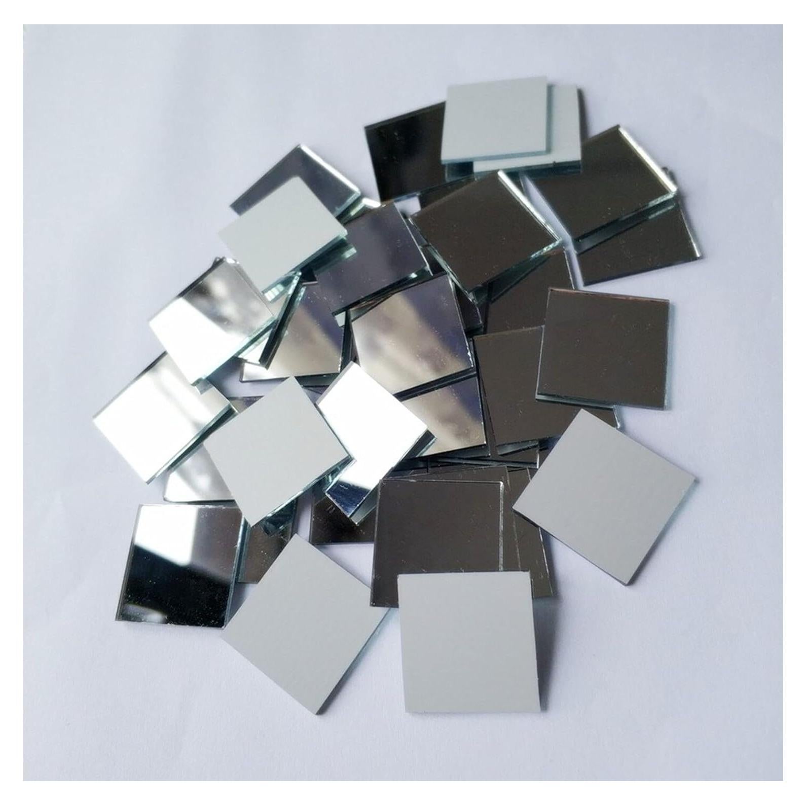 Juego de 100 Mosaicos de Espejo de Vidrio MEYA 2x2cm