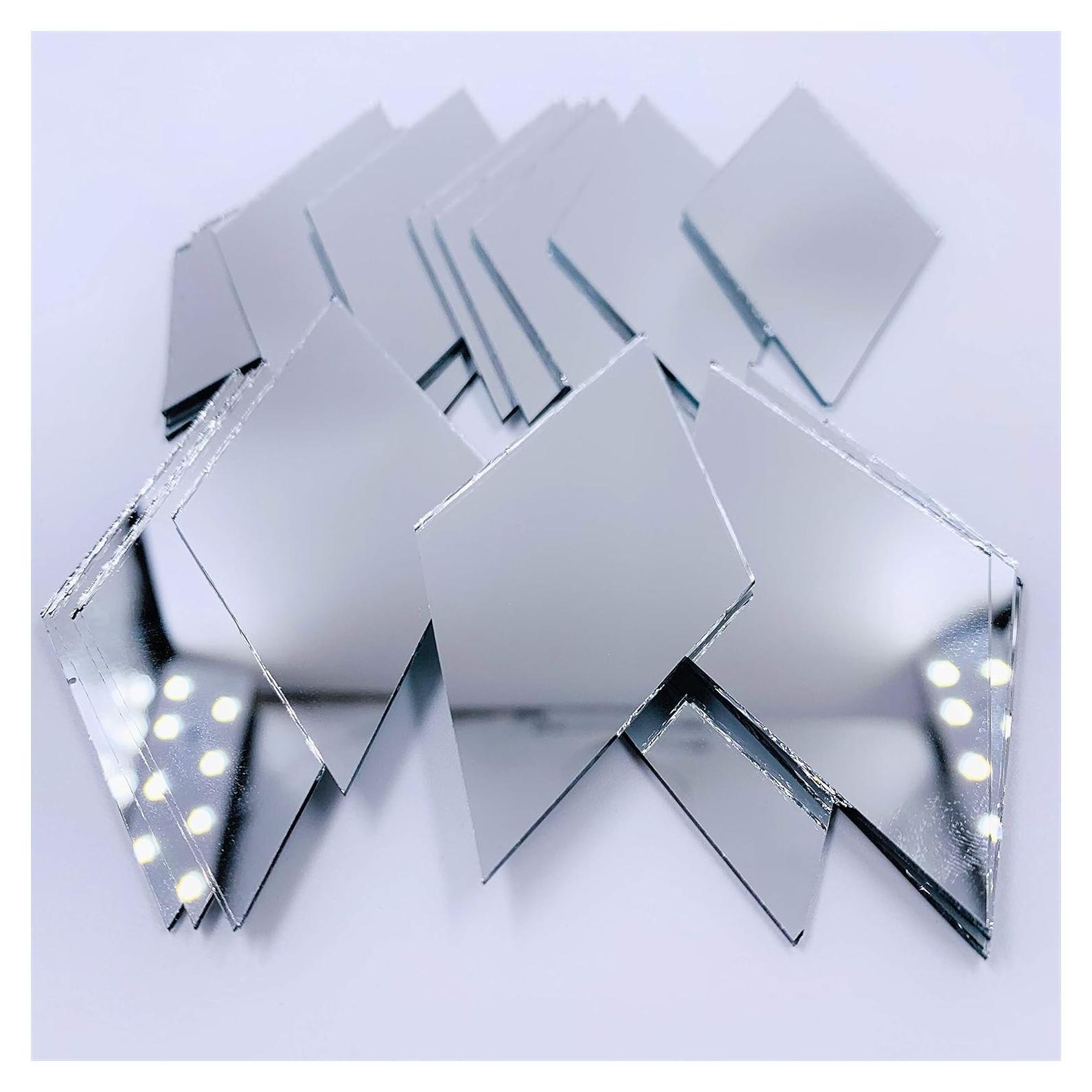 Espejos de Mosaico Diamante CHENRUI 50 Piezas 76.2 mm Plata