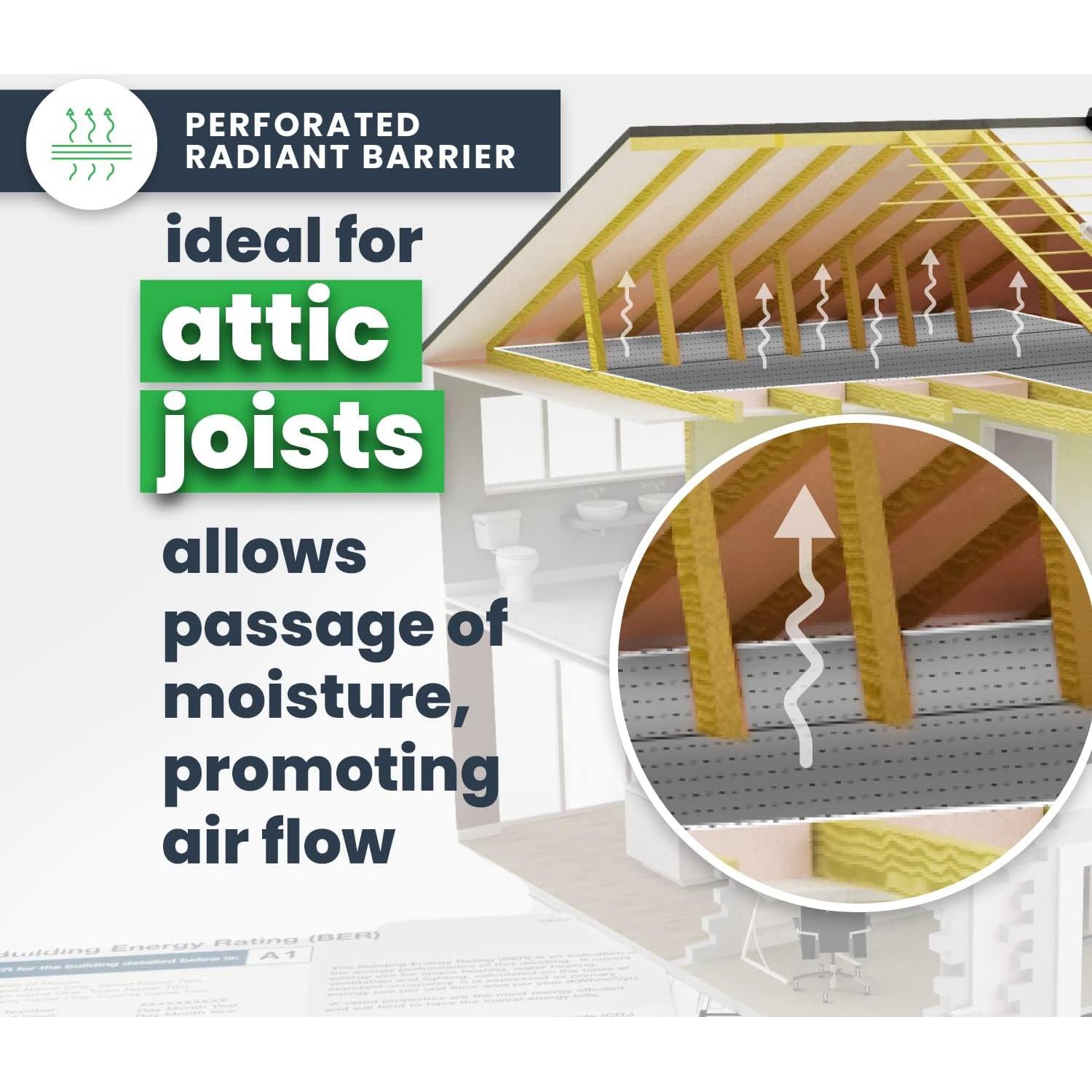 Barrera Radiante Perforada EcoFoil 46.45 m² Aislamiento