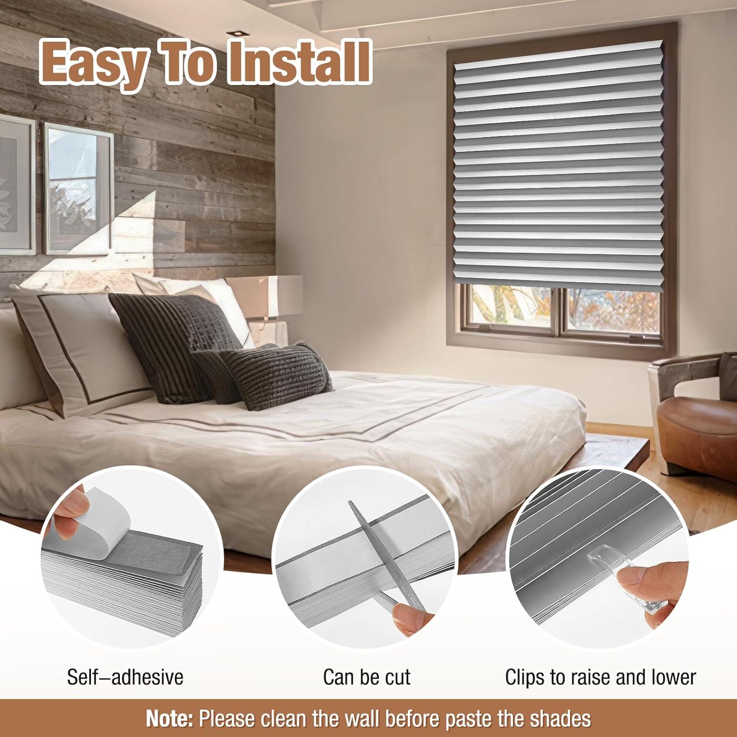 Cortinas Blackout Zipcase 3 Paquete 91.44x182.88cm Gris