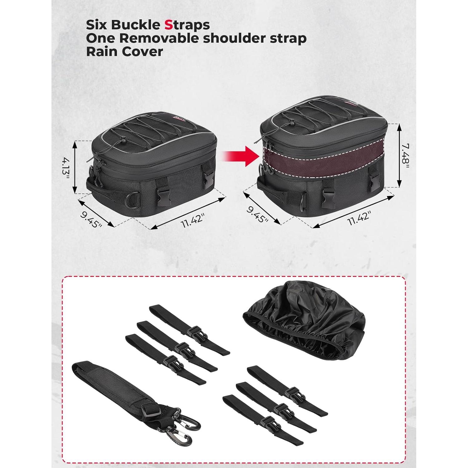 Bolsa de Cola KEMIMOTO para Motocicleta 7-14L Impermeable