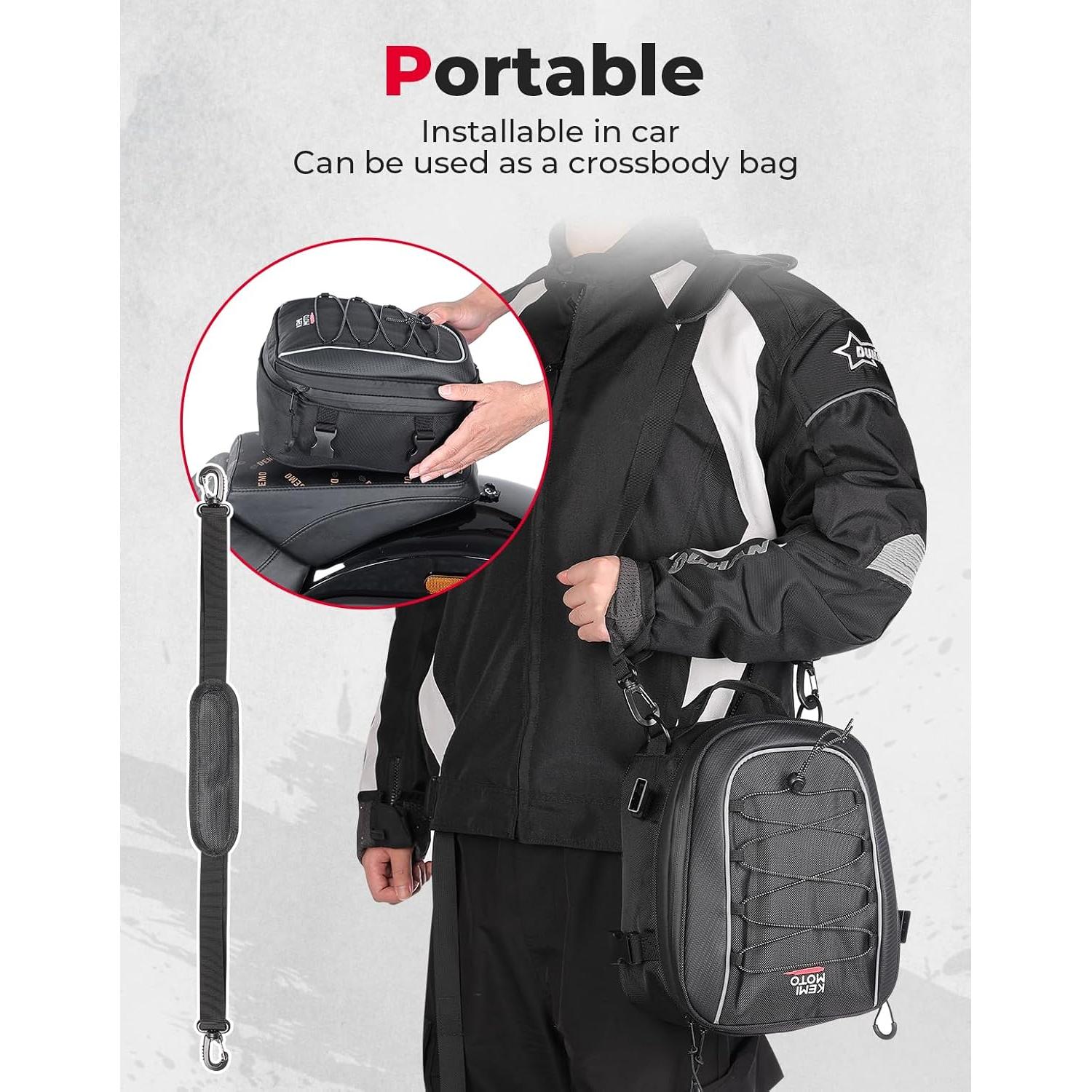 Bolsa de Cola KEMIMOTO para Motocicleta 7-14L Impermeable