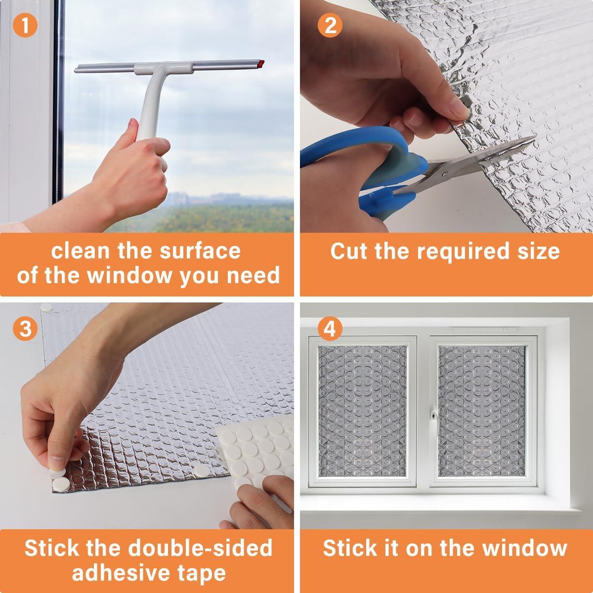 Rollo Aislamiento Reflectante Doble VUAOHIY 60cm x 3.05m