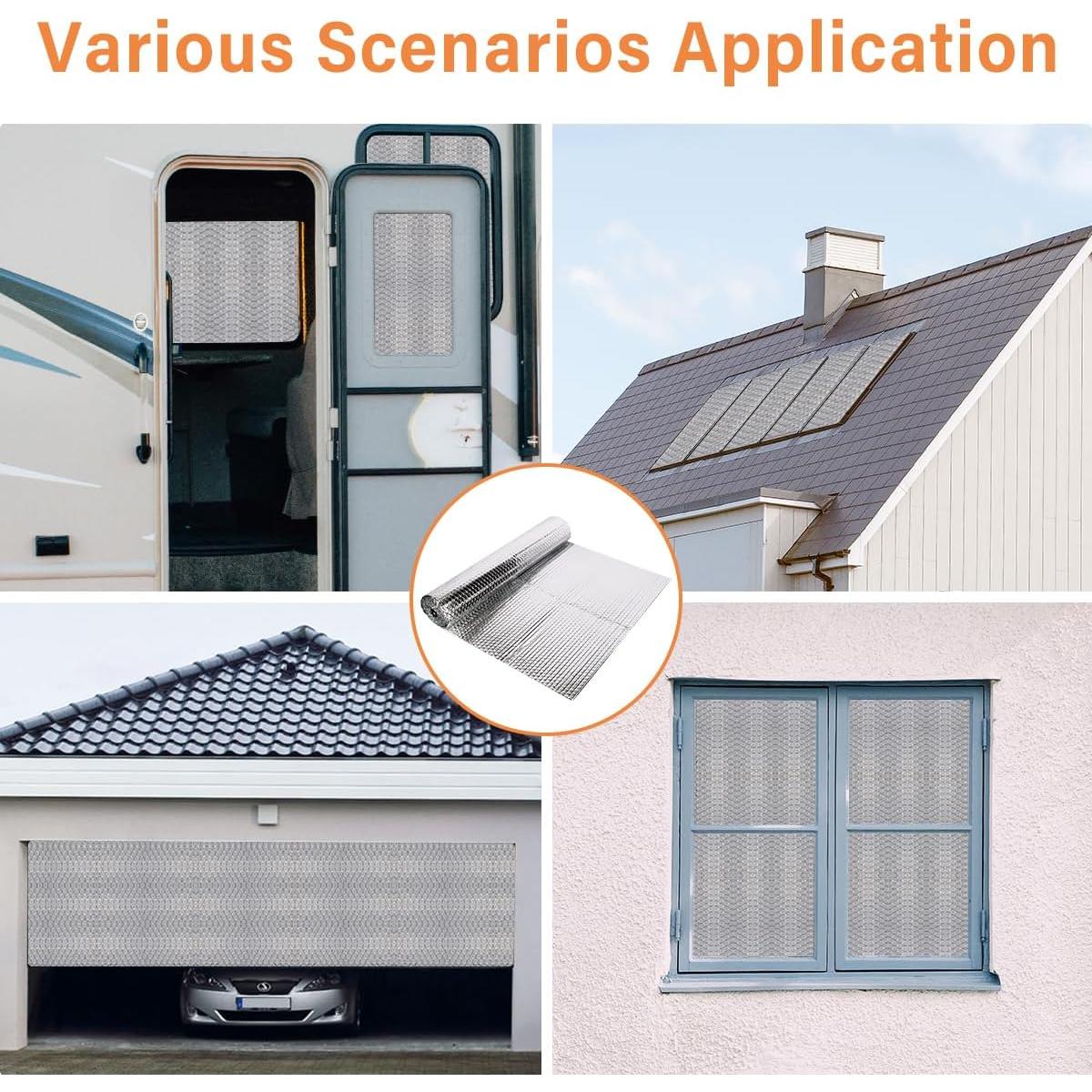 Rollo Aislamiento Reflectante Doble VUAOHIY 60cm x 3.05m