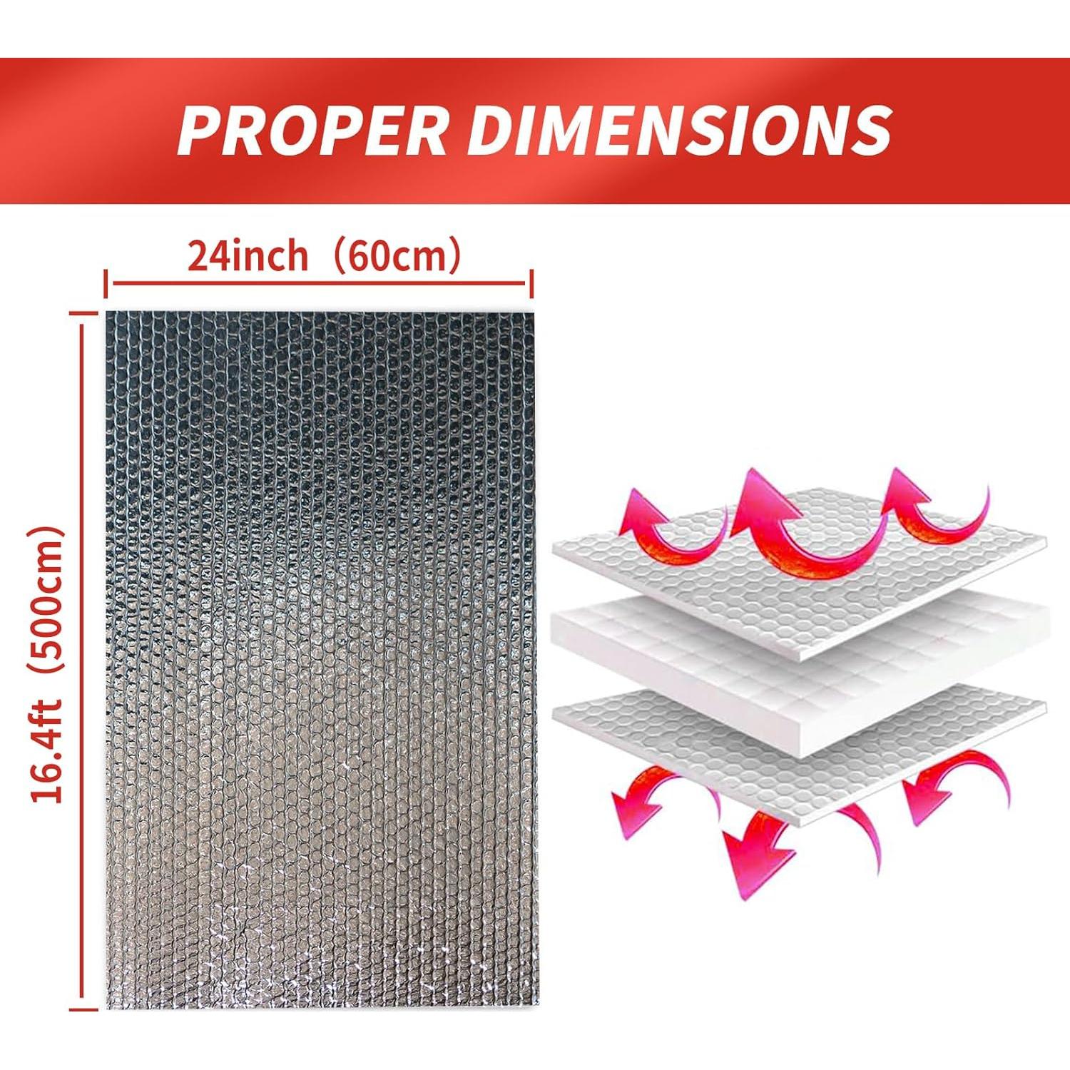 Aislante Reflectante Aiglille 61 cm x 5 m Doble Burbuja