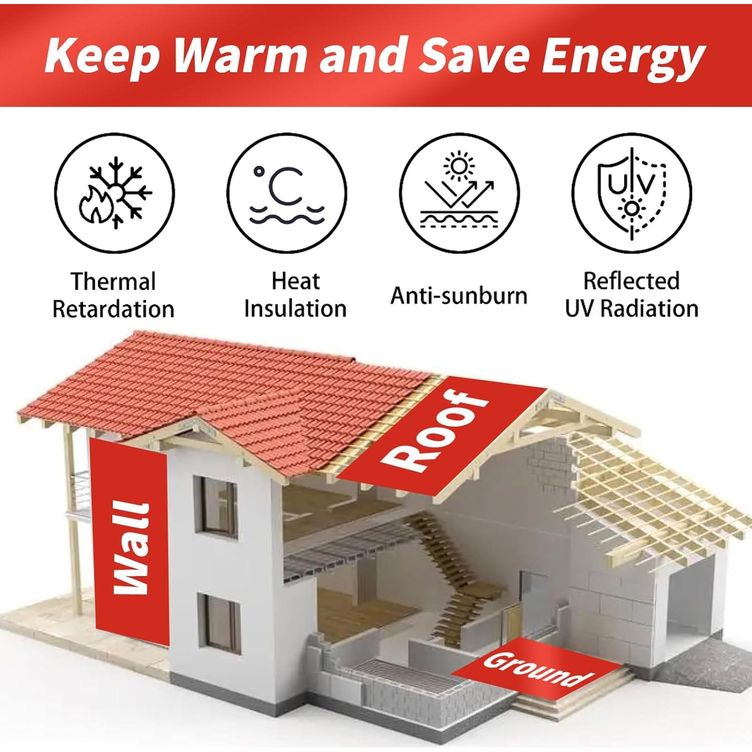 Aislante Reflectante Aiglille 61 cm x 5 m Doble Burbuja