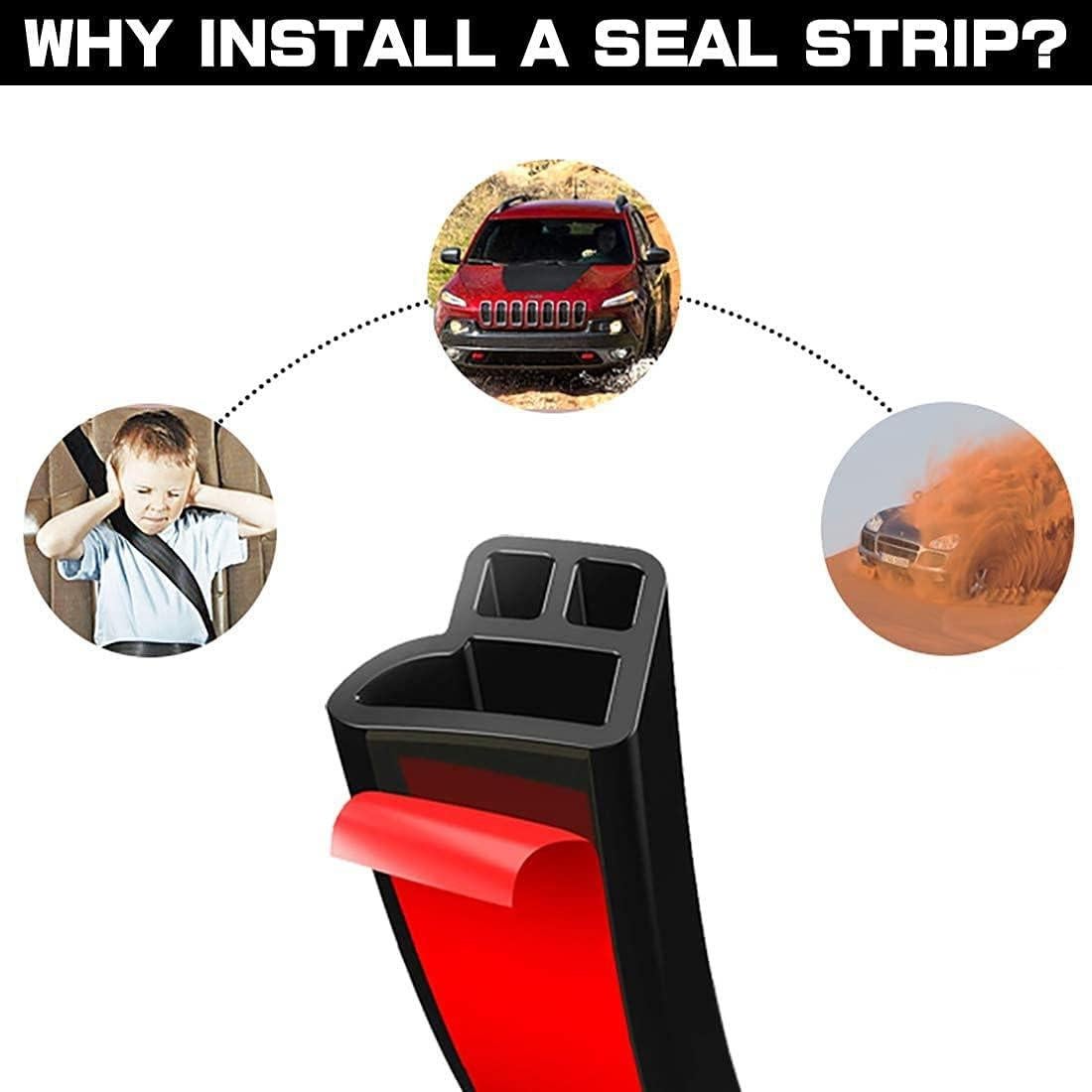 Tira de Sellado en L CloudBuyer 5m Goma Aislante Negro