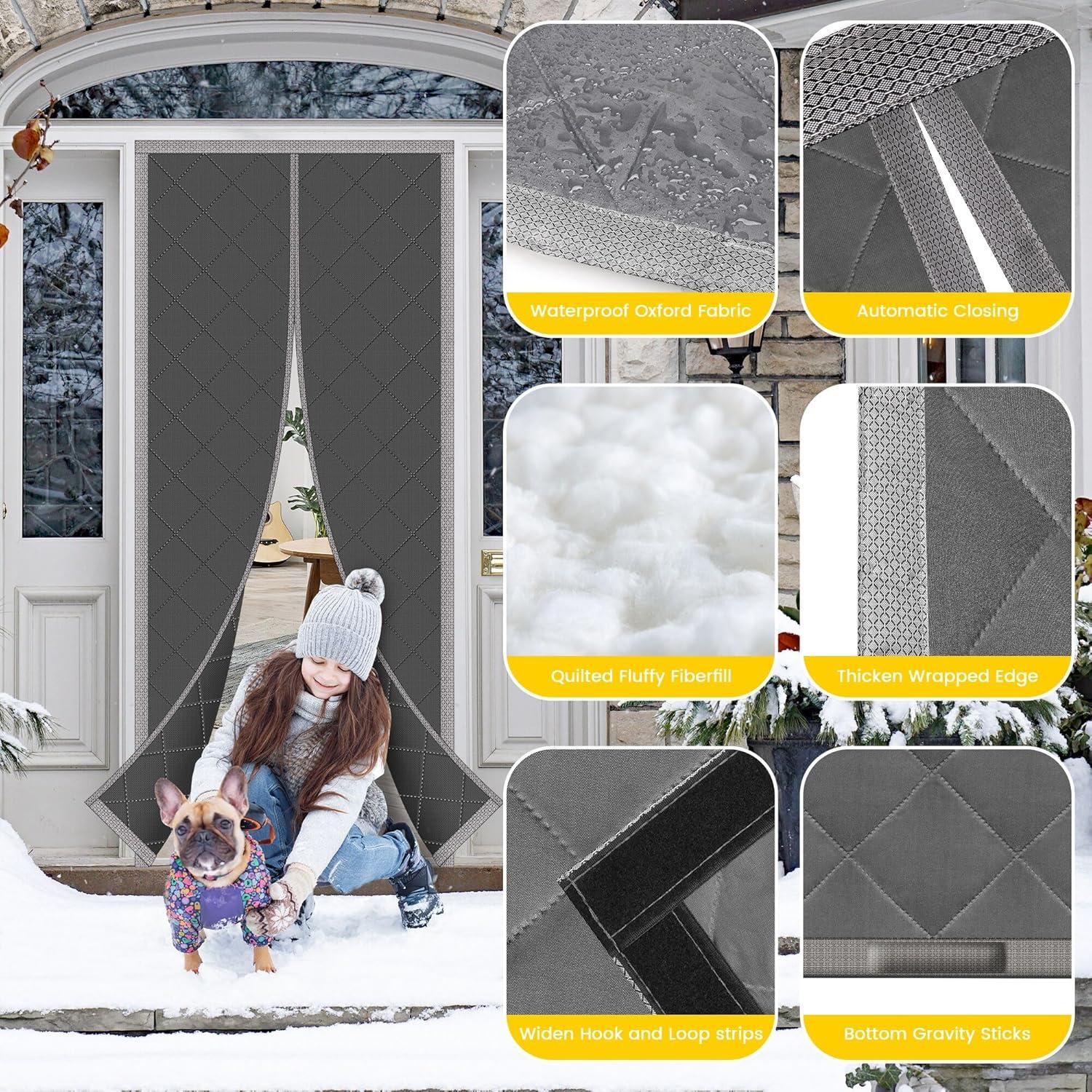 Cortina de Puerta Aislante Magnética TORRAMI 88.9x208.3cm