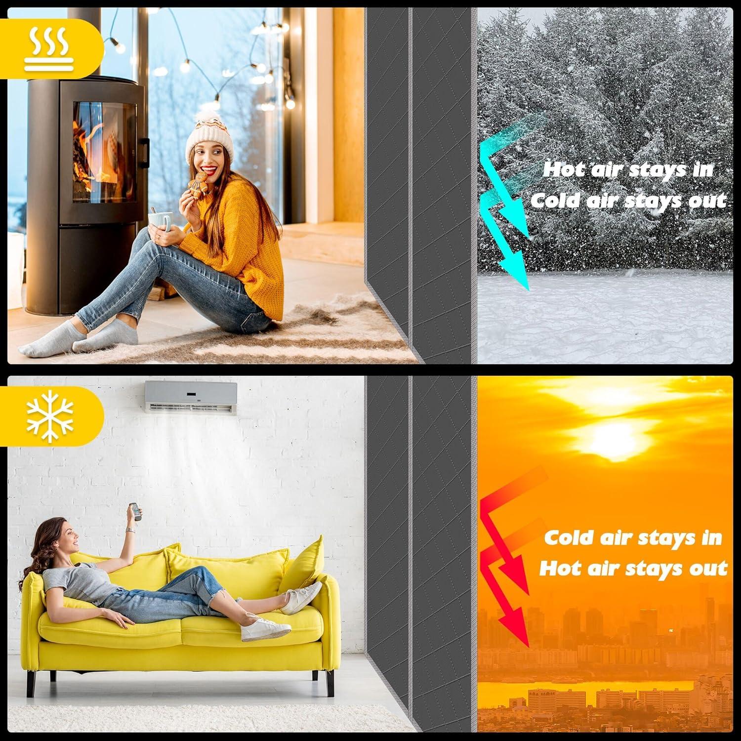 Cortina de Puerta Aislante Magnética TORRAMI 88.9x208.3cm