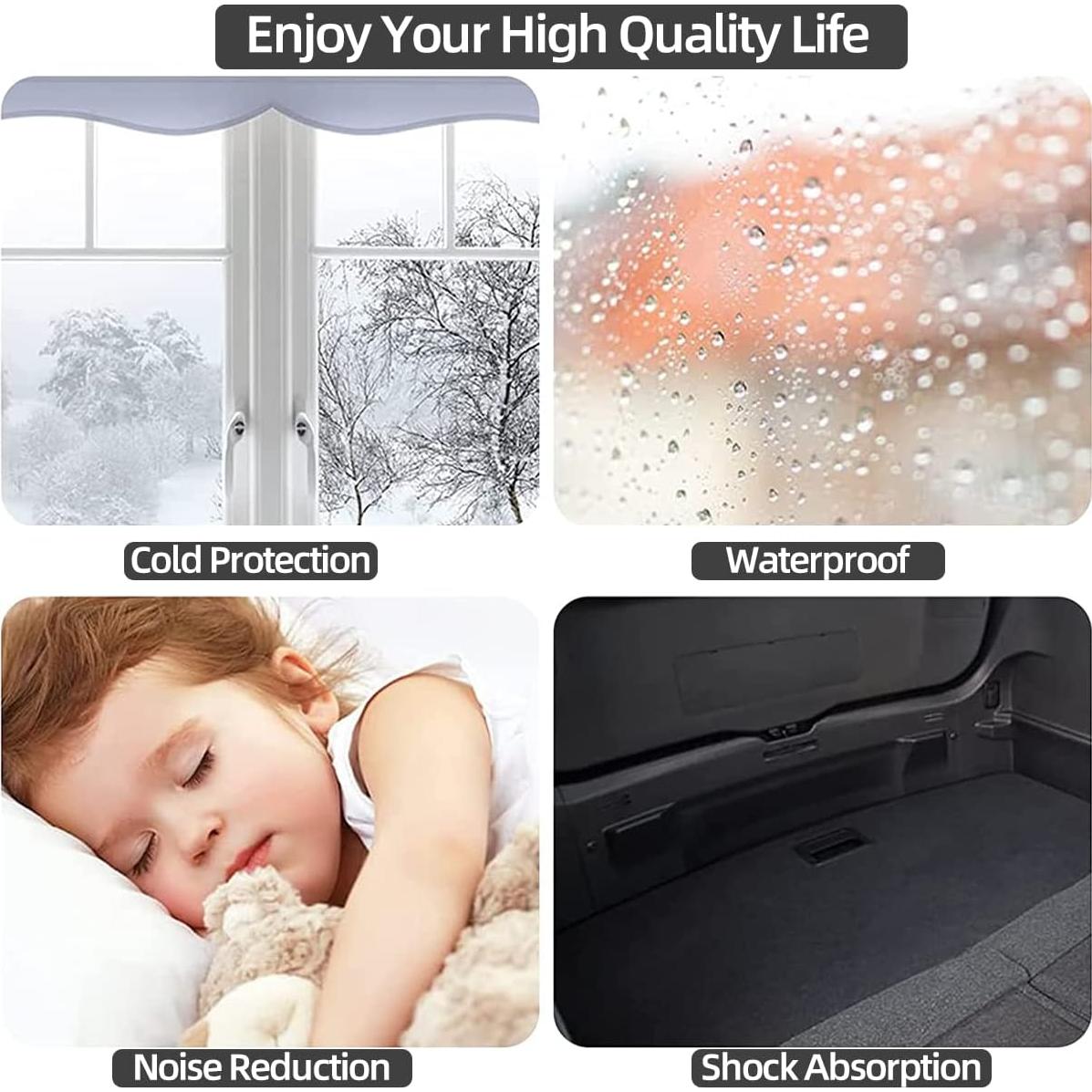 Tira de Aislamiento Autoadhesiva ESUFEIR 6.0m Negro