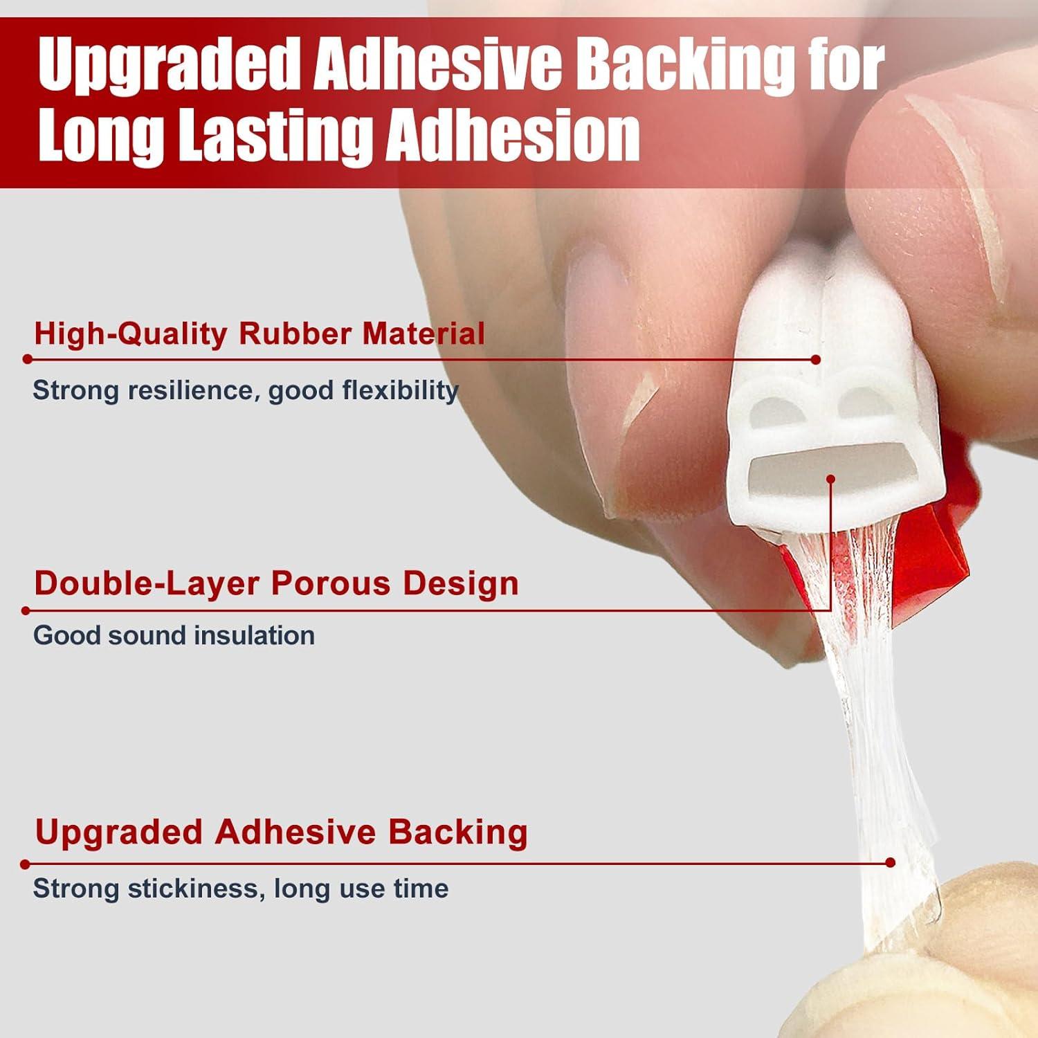 Burlete de Puerta ZWZIOO 12.19m Aislamiento Acústico Blanco