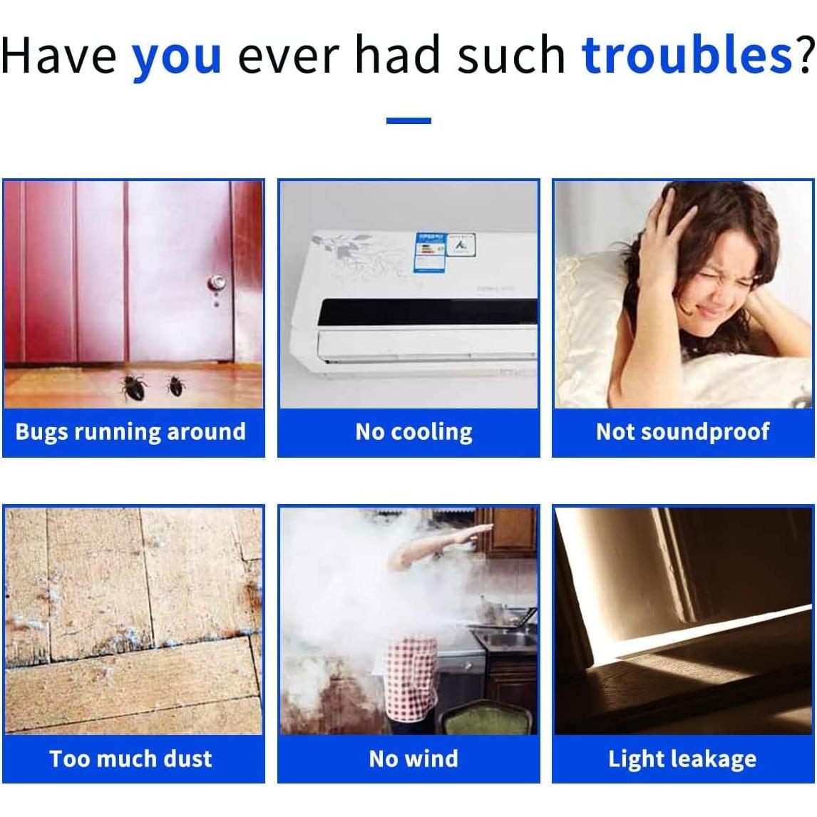 Detenedor de Corrientes de Aire YYGCL 39 cm Negro - Sello Cortable