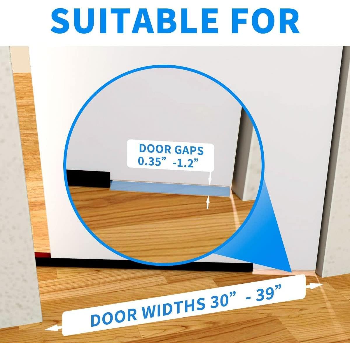 Detenedor de Corrientes de Aire YYGCL 39 cm Negro - Sello Cortable