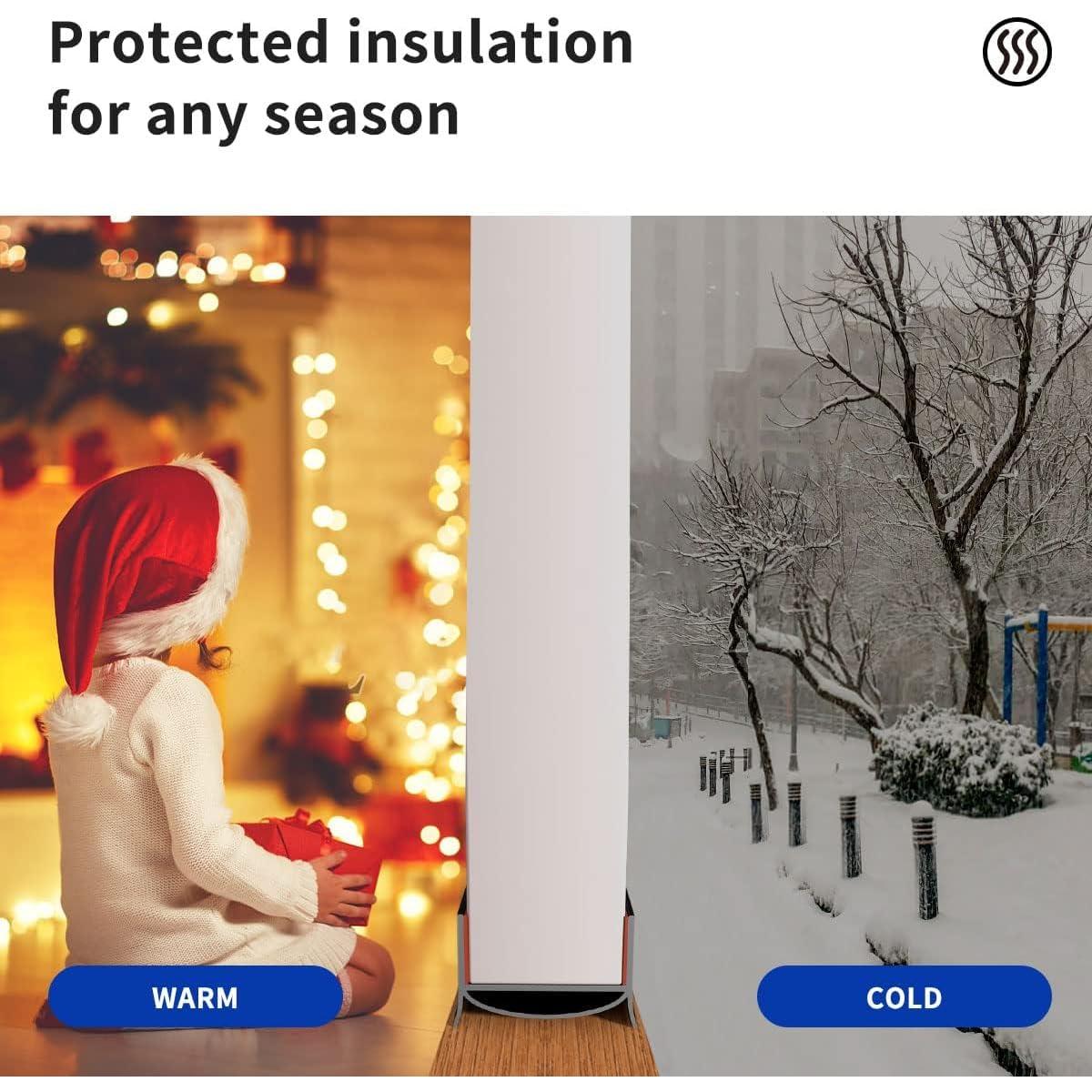 Detenedor de Corrientes de Aire YYGCL 39 cm Negro - Sello Cortable