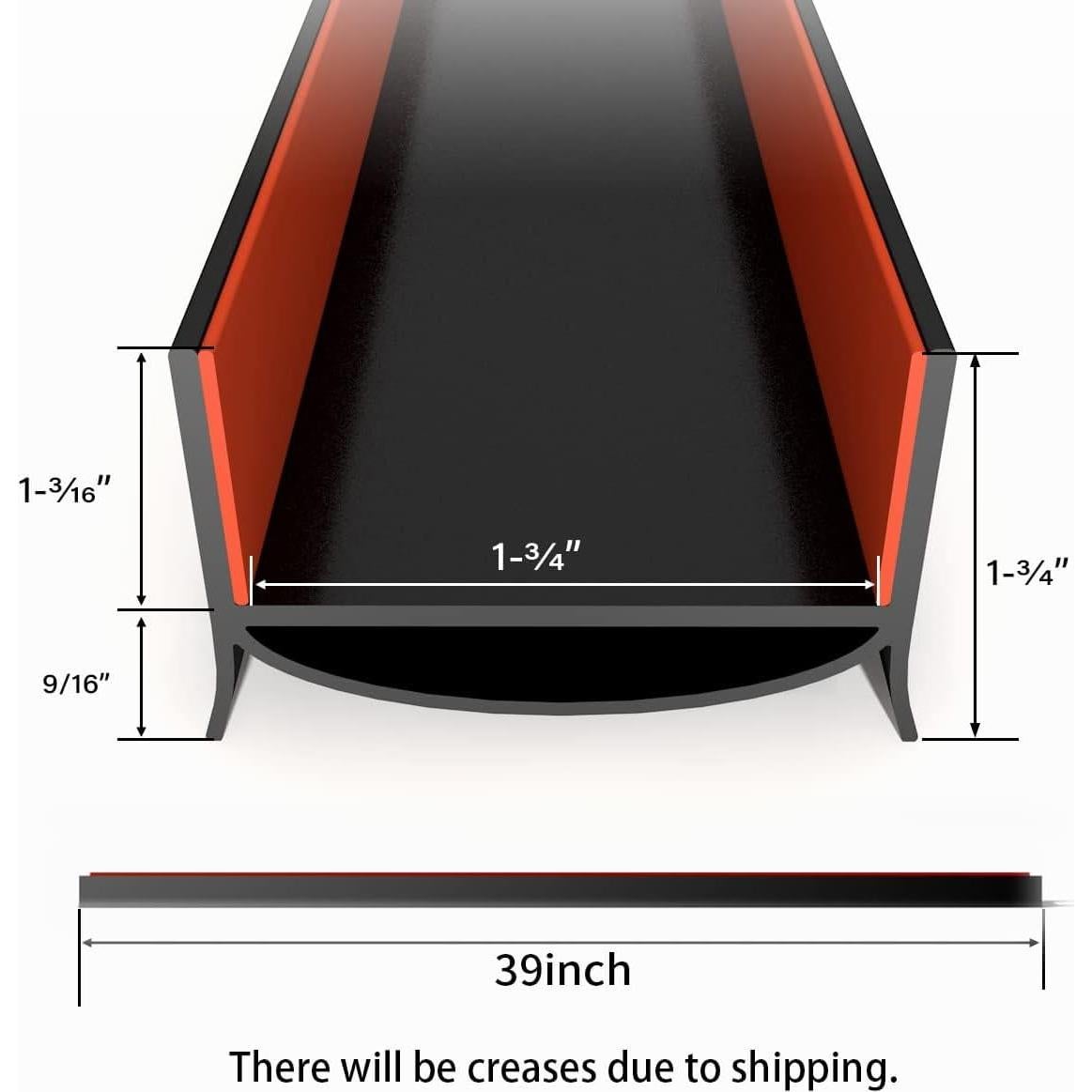 Detenedor de Corrientes de Aire YYGCL 39 cm Negro - Sello Cortable