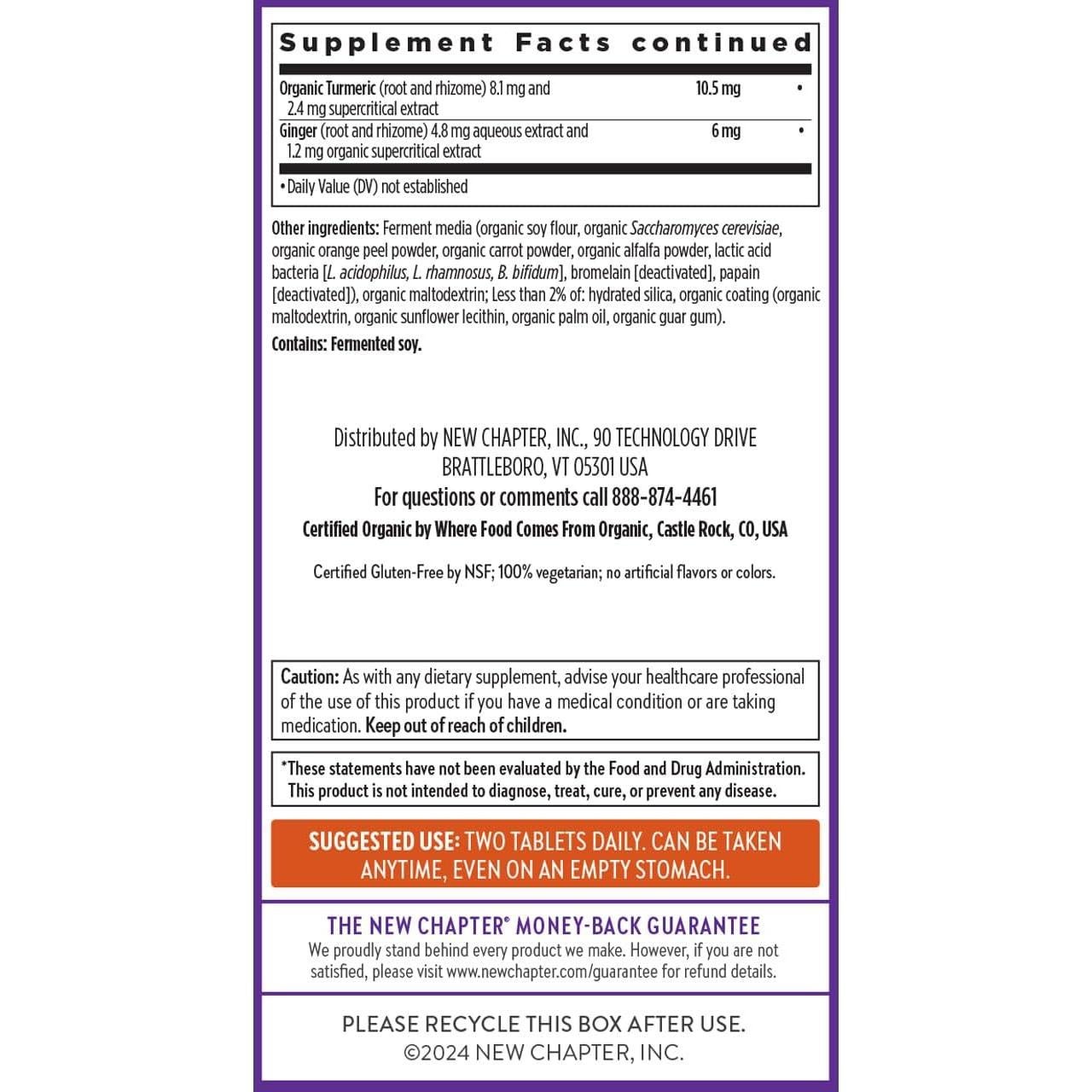 Multivitamínico Avanzado para Hombres New Chapter 72 tabletas