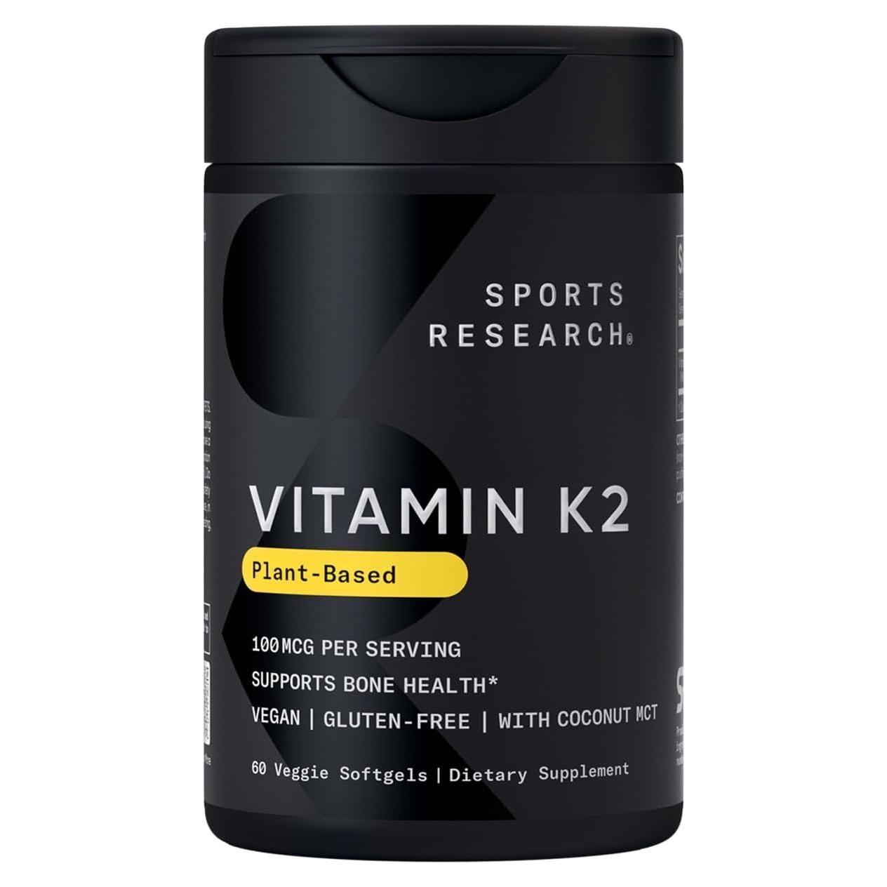 Vitamina K2 MK7 con Aceite MCT de Coco Orgánico - 60 Cápsulas