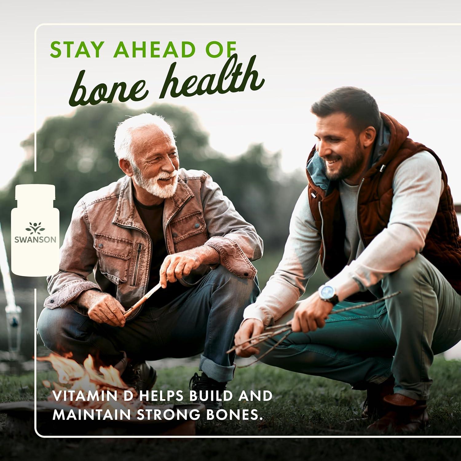 Swanson Vitamina D3 5000 UI 125 mcg 250 Cápsulas Suplemento