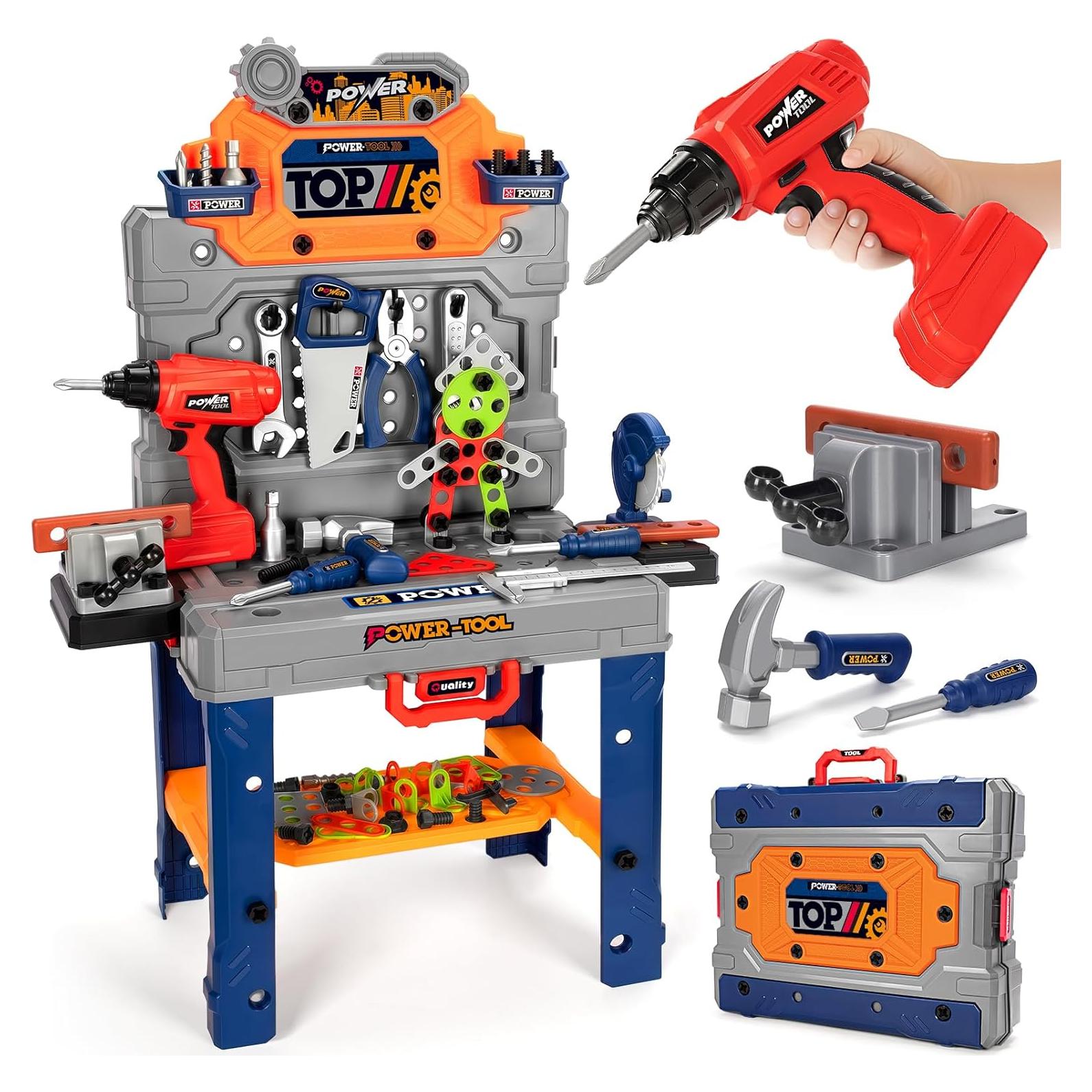 Juego de Banco de Herramientas para Niños Shantou 132 Piezas