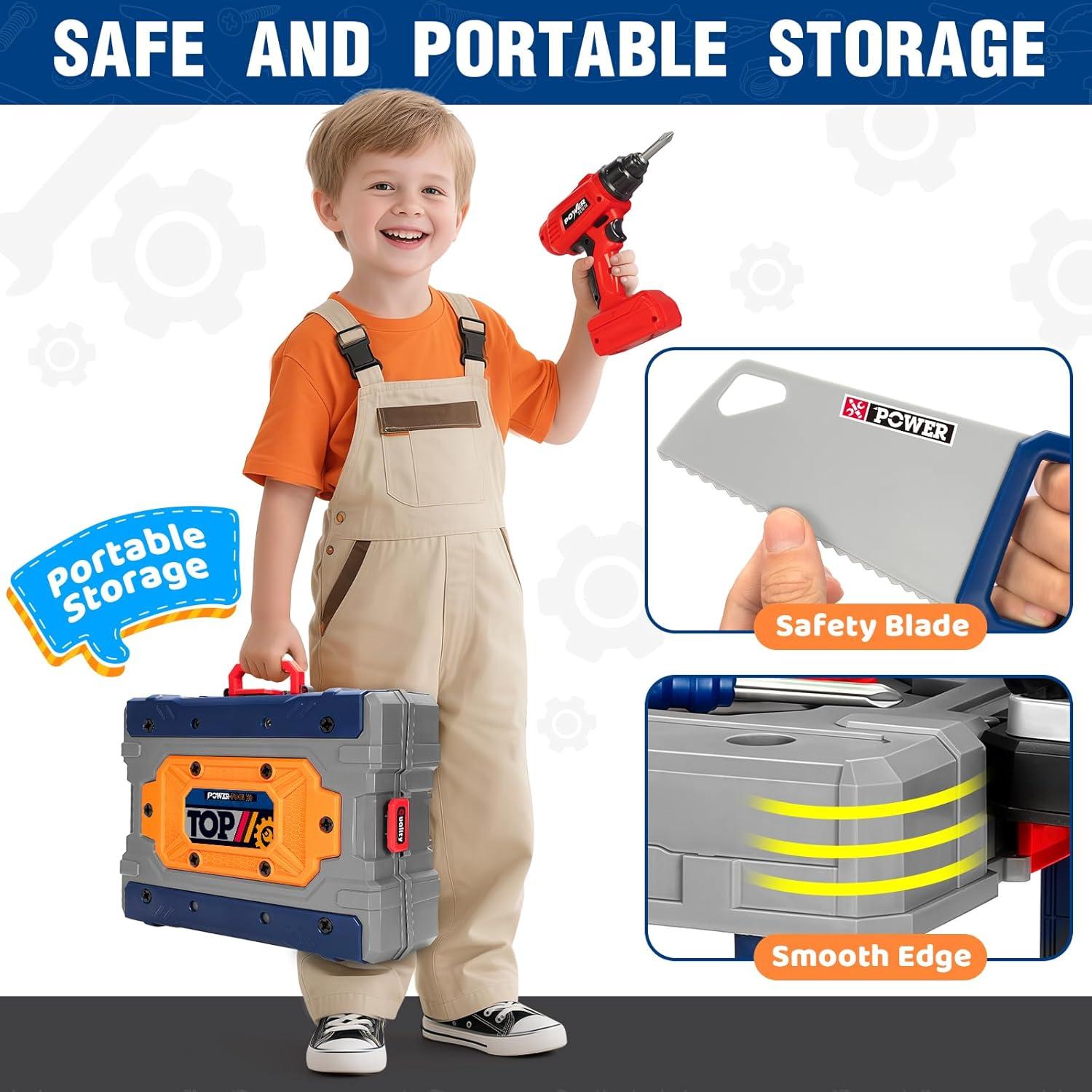 Juego de Banco de Herramientas para Niños Shantou 132 Piezas