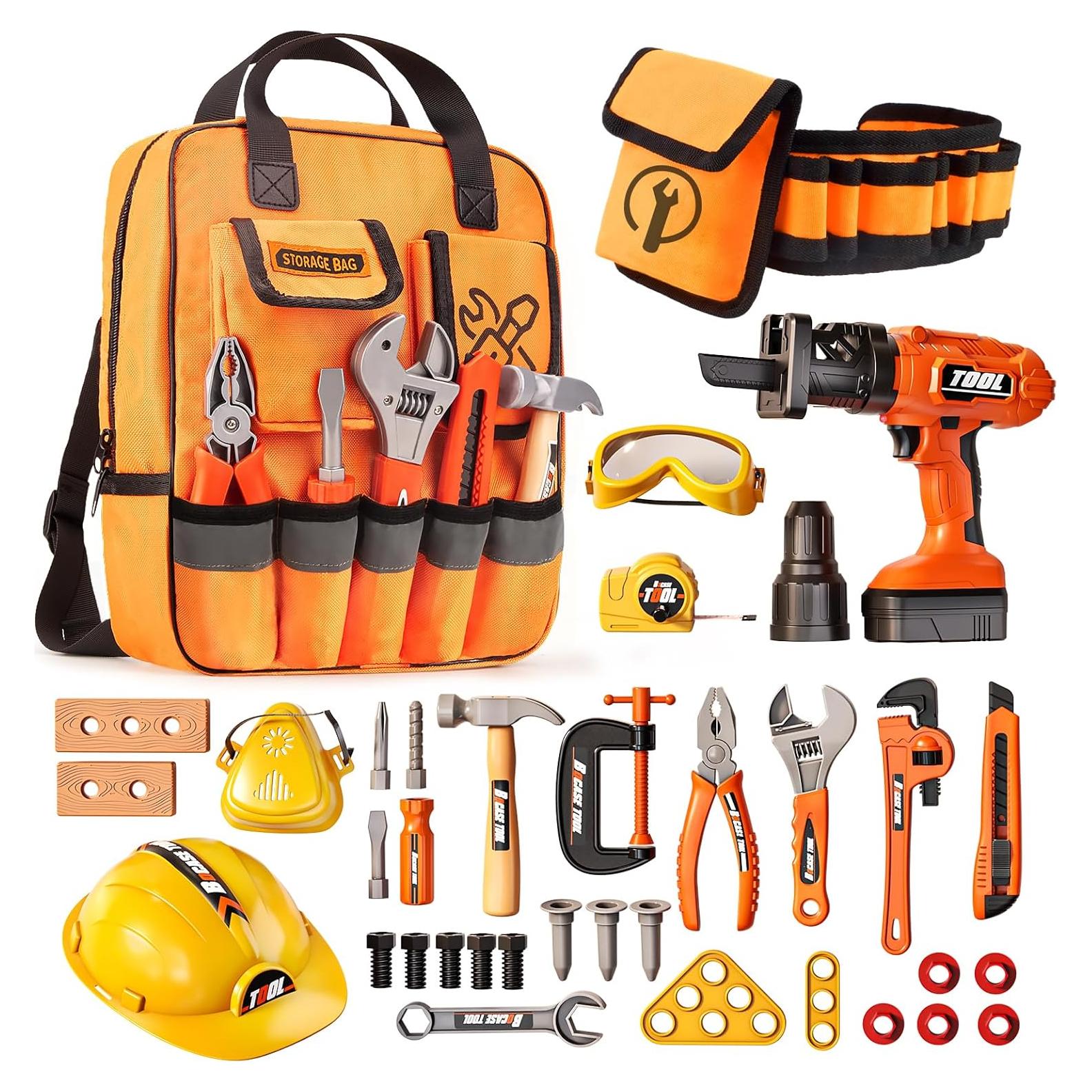 Juego de herramientas 36 piezas Eohemeral para niños 3-5 años