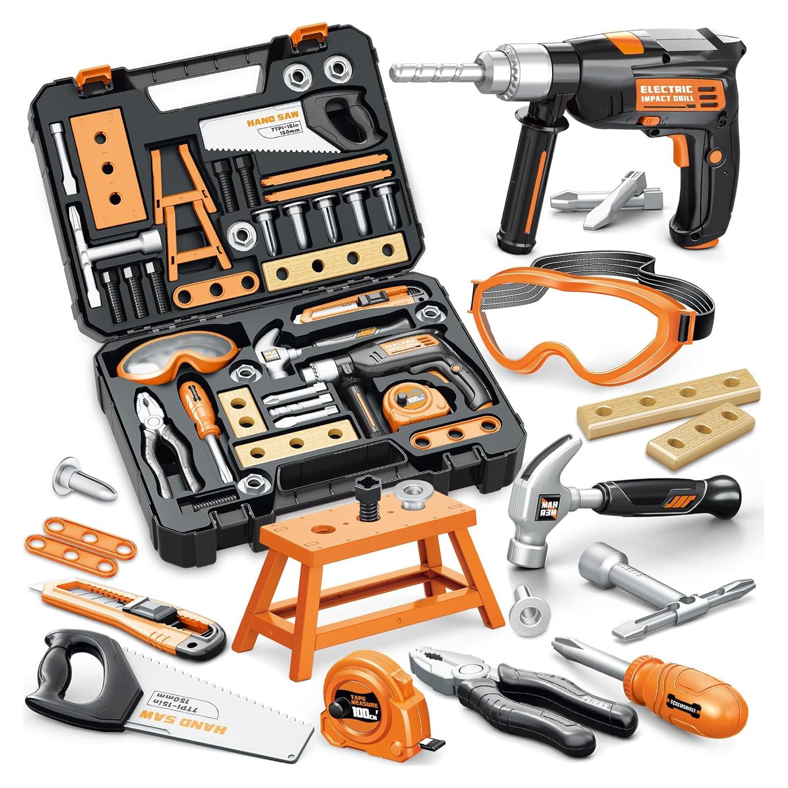 Juego de Herramientas para Niños BSTOYDER 41 Piezas con Taladro