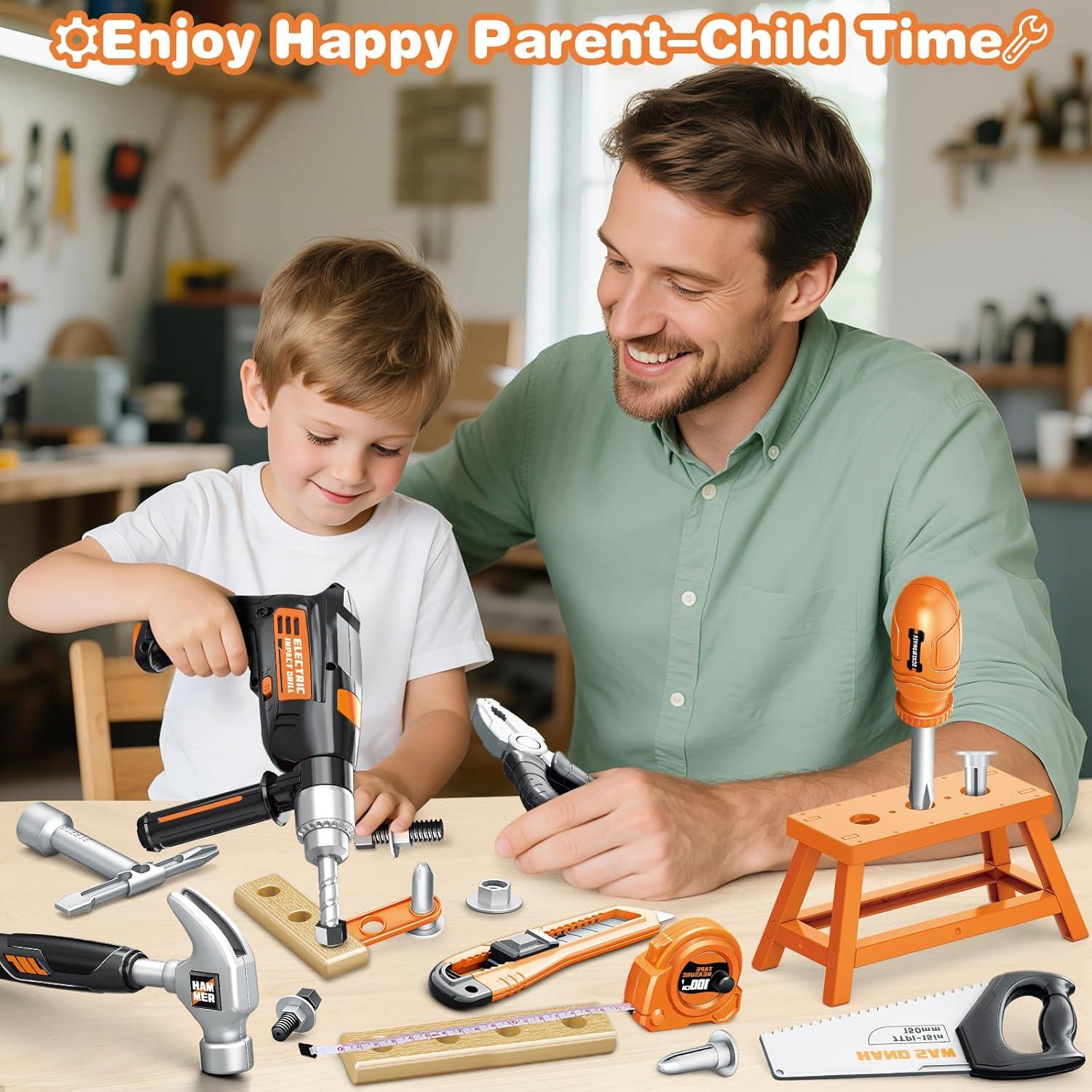 Juego de Herramientas para Niños BSTOYDER 41 Piezas con Taladro